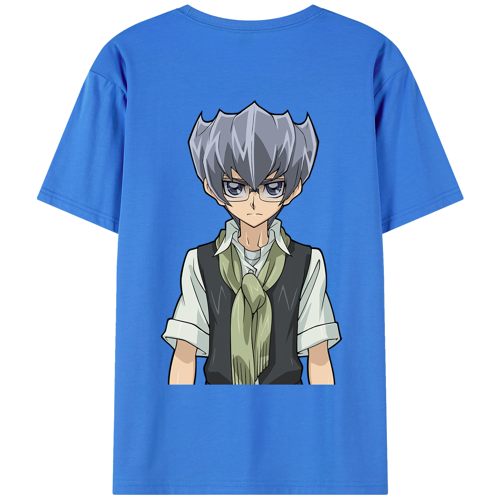 （画像用） 遊☆戯☆王 Yu-Gi-Oh! 綿100％ メンズ半袖Tシャツ（バックプリント） 通気性