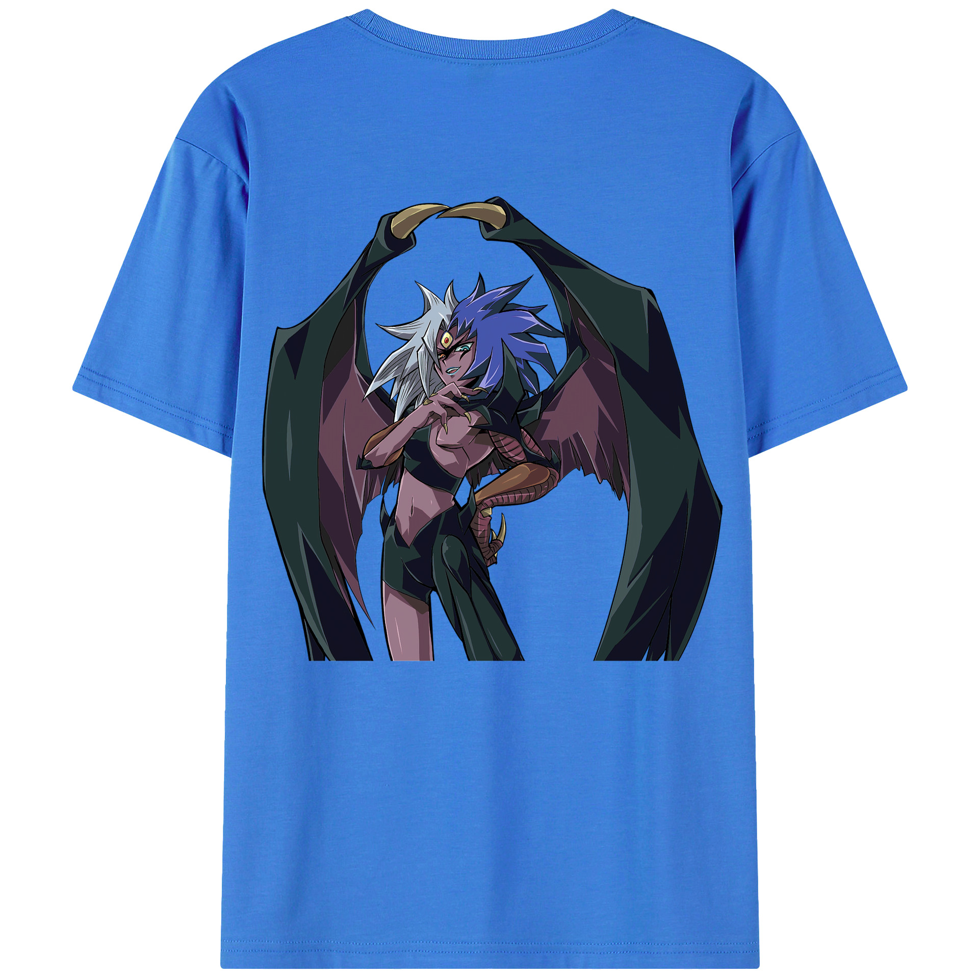 （画像用） 遊☆戯☆王 Yu-Gi-Oh! 綿100％ メンズ半袖Tシャツ（バックプリント） 通気性