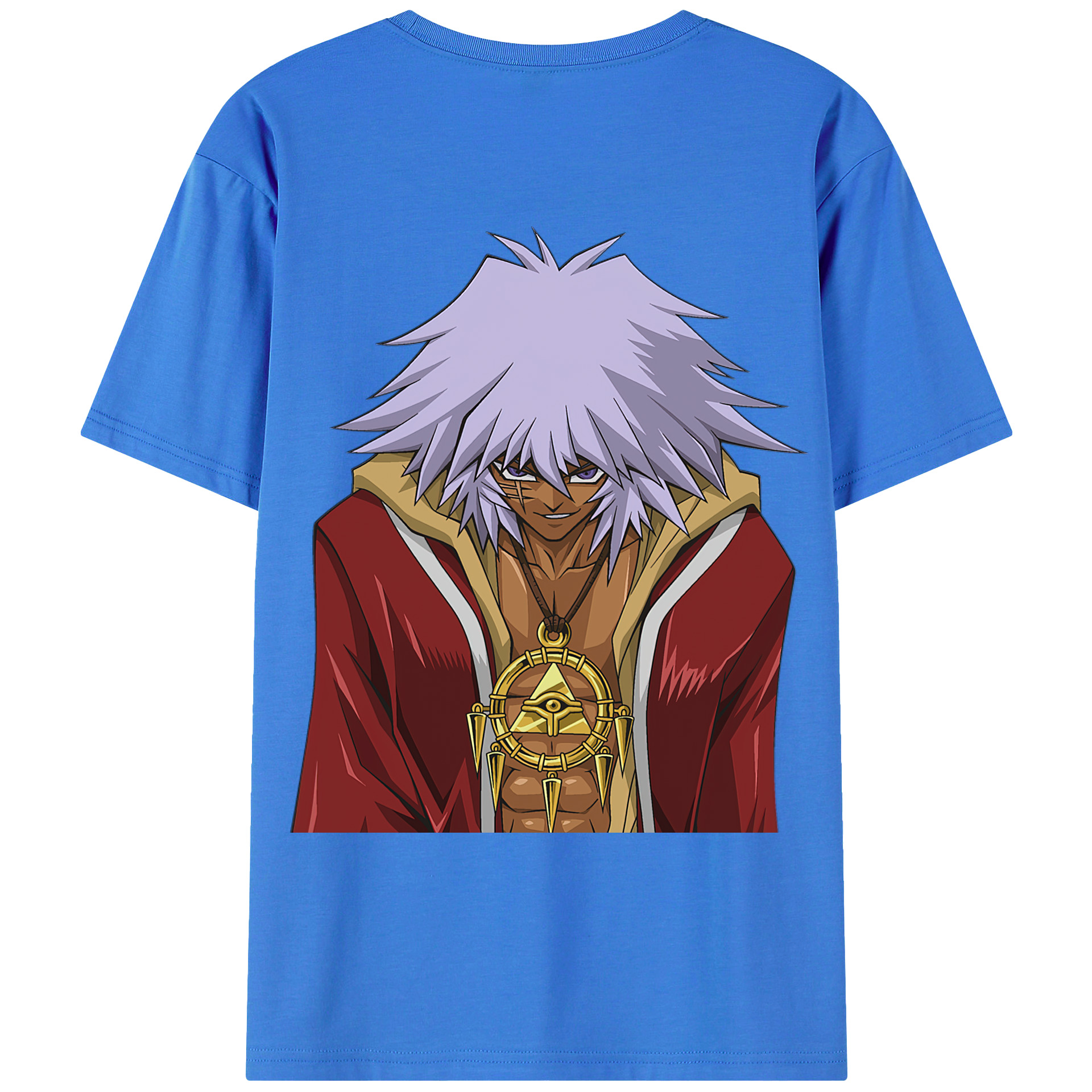 （画像用） 遊☆戯☆王 Yu-Gi-Oh! 綿100％ メンズ半袖Tシャツ（バックプリント） 通気性