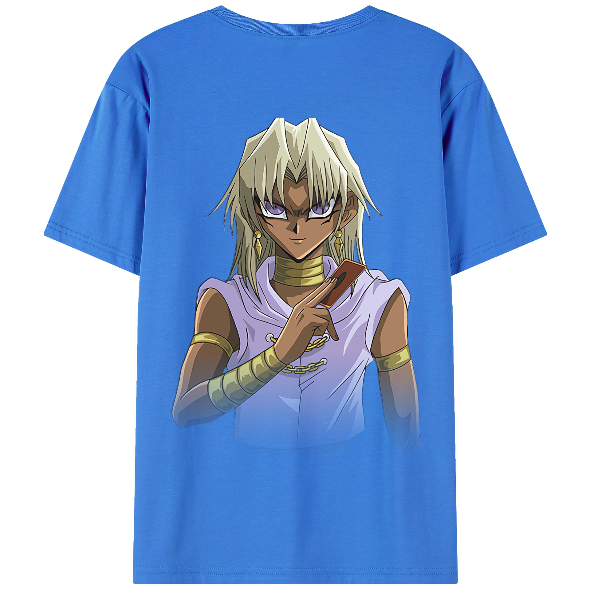 （画像用） 遊☆戯☆王 Yu-Gi-Oh! 綿100％ メンズ半袖Tシャツ（バックプリント） 通気性