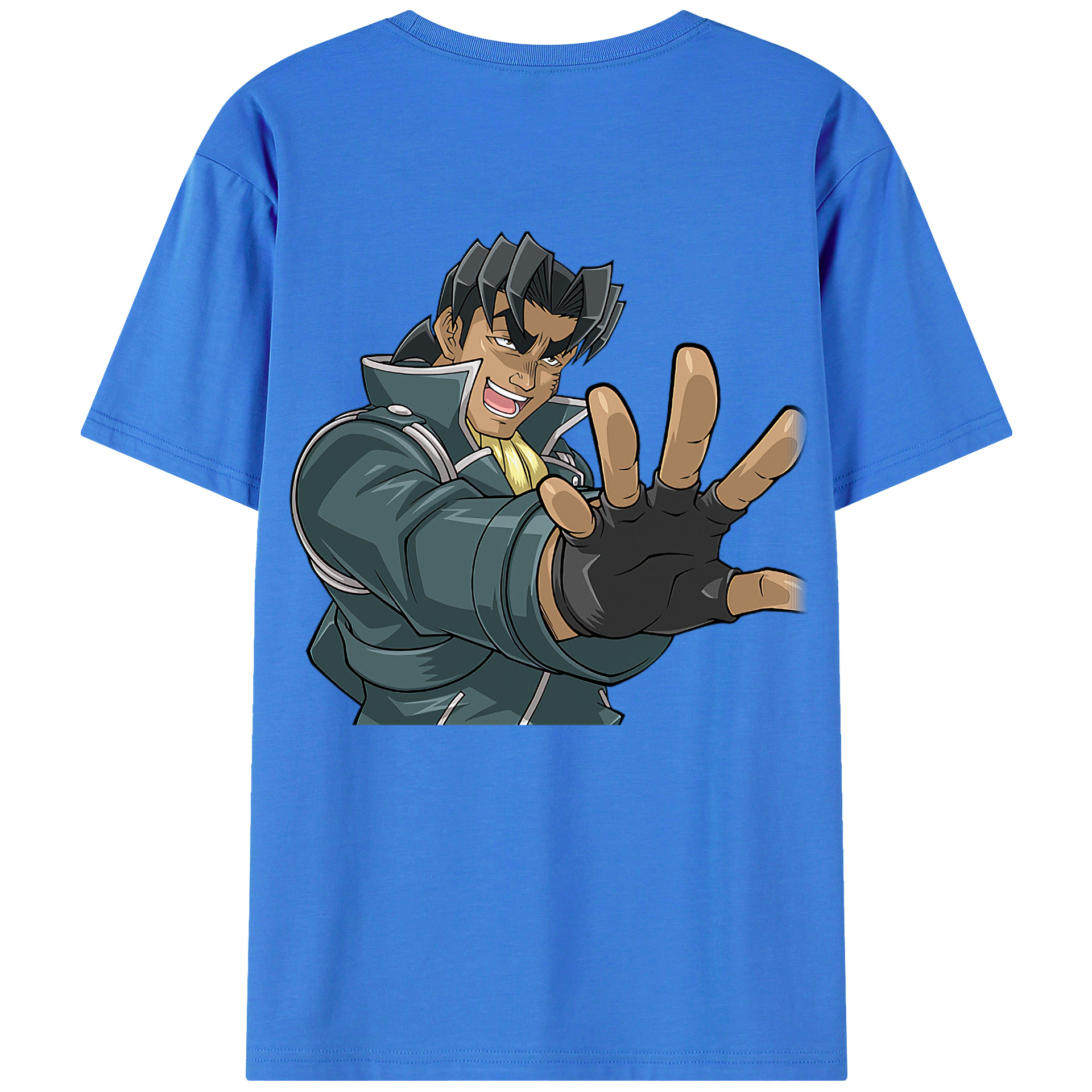 （画像用） 遊☆戯☆王 Yu-Gi-Oh! 綿100％ メンズ半袖Tシャツ（バックプリント） 通気性
