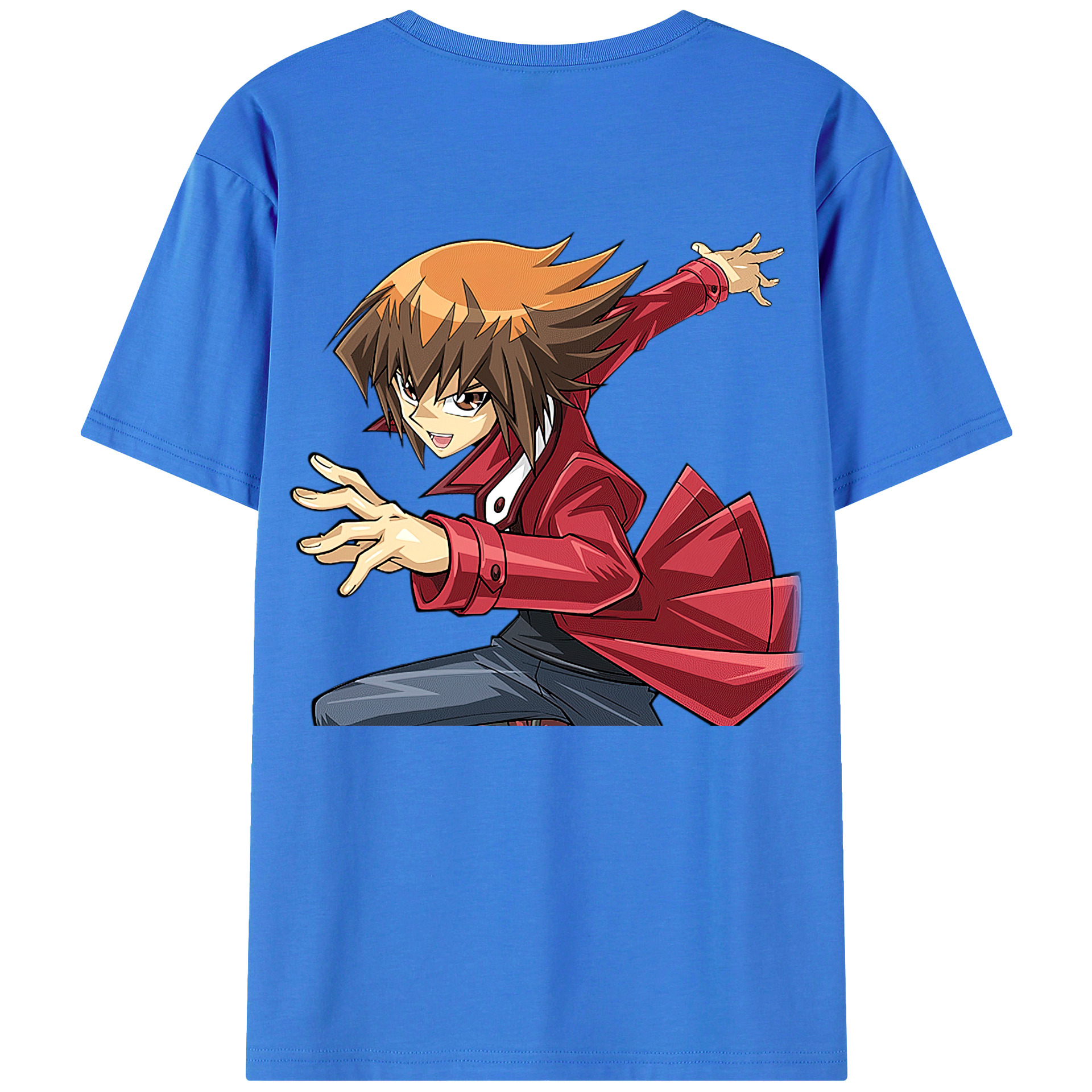 （画像用） 遊☆戯☆王 Yu-Gi-Oh! 綿100％ メンズ半袖Tシャツ（バックプリント） 通気性