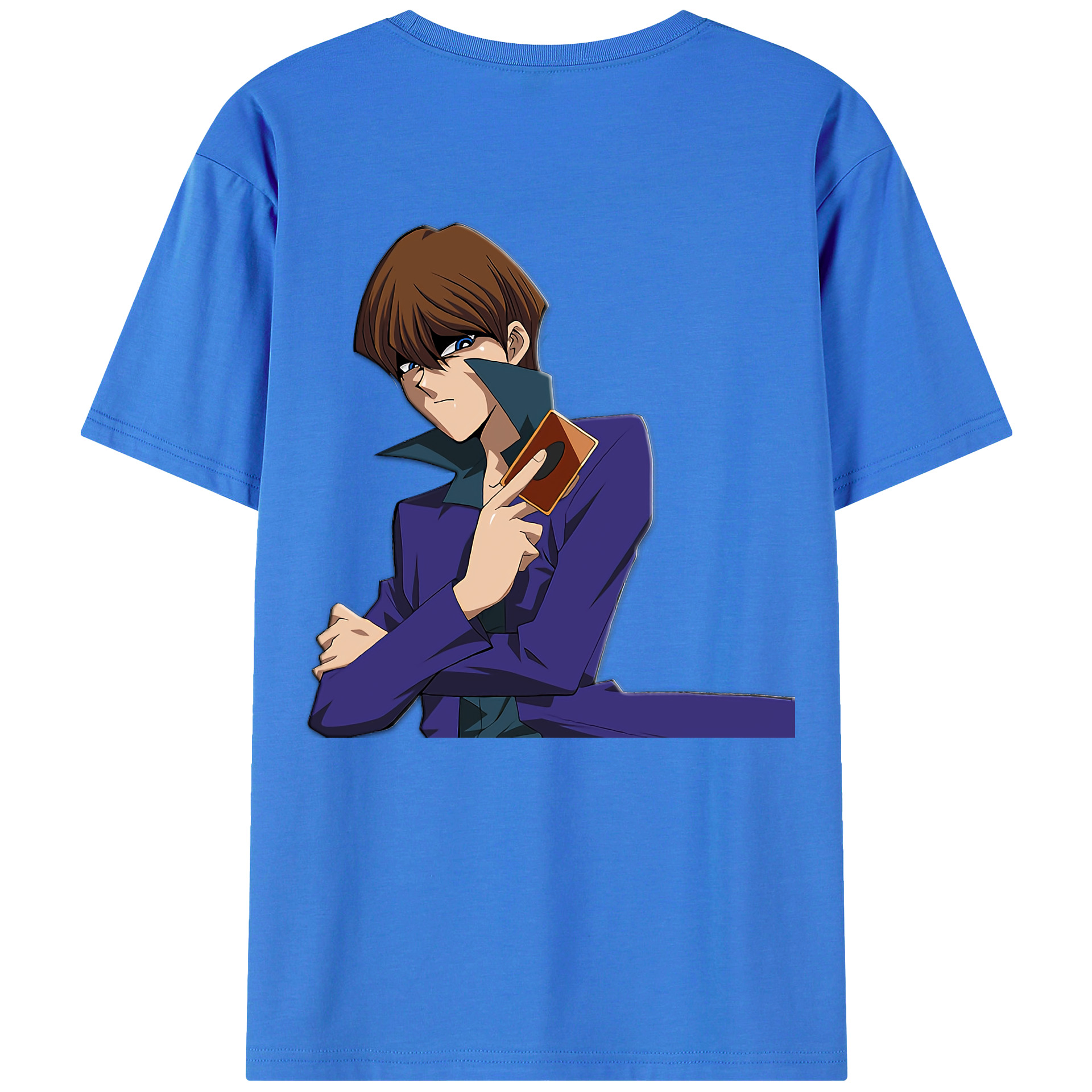 （画像用） 遊☆戯☆王 Yu-Gi-Oh! 綿100％ メンズ半袖Tシャツ（バックプリント） 通気性