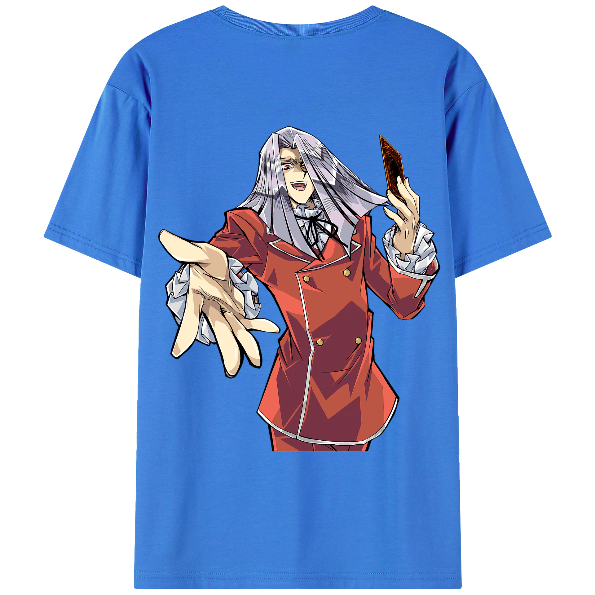 （画像用） 遊☆戯☆王 Yu-Gi-Oh! 綿100％ メンズ半袖Tシャツ（バックプリント） 通気性
