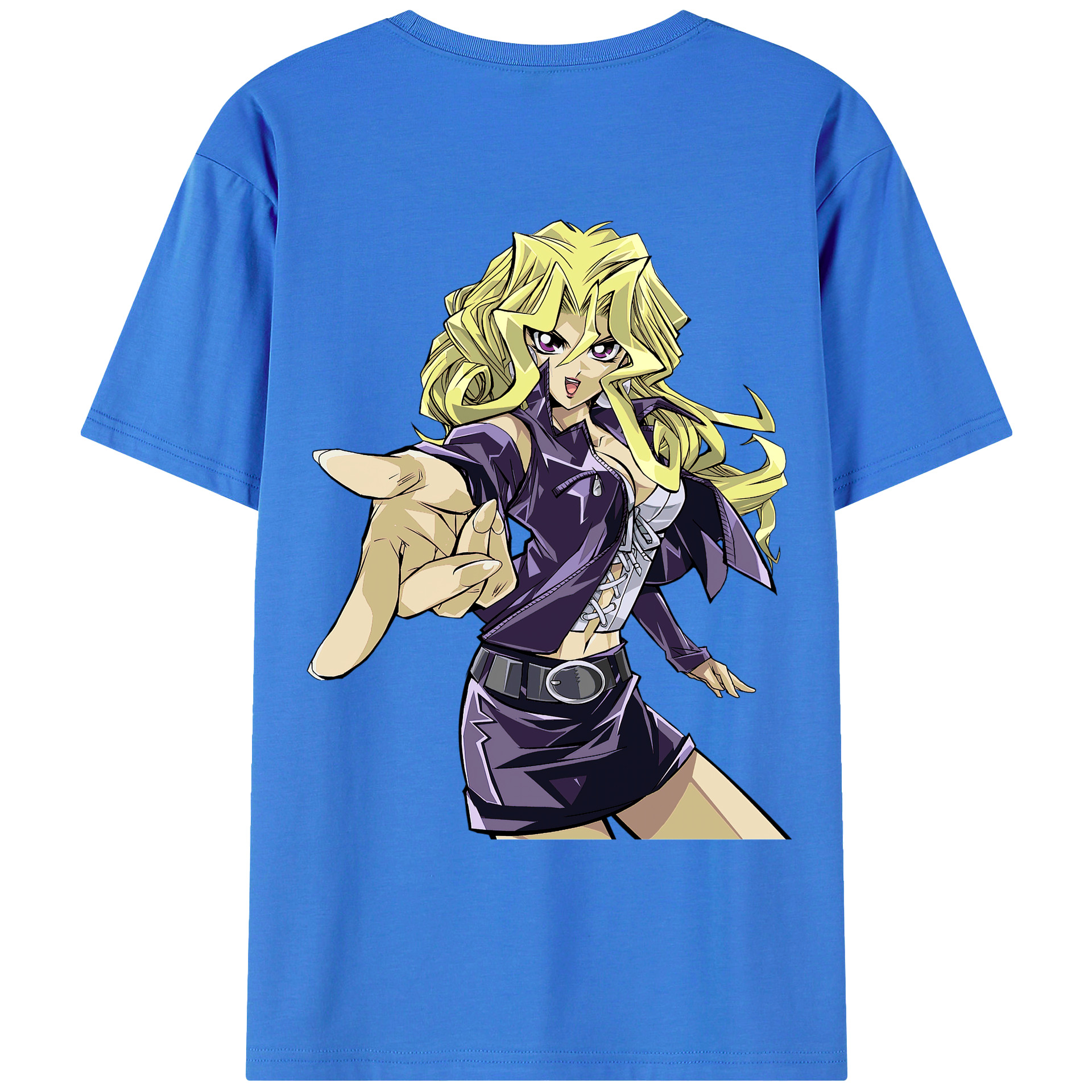 （画像用） 遊☆戯☆王 Yu-Gi-Oh! 綿100％ メンズ半袖Tシャツ（バックプリント） 通気性