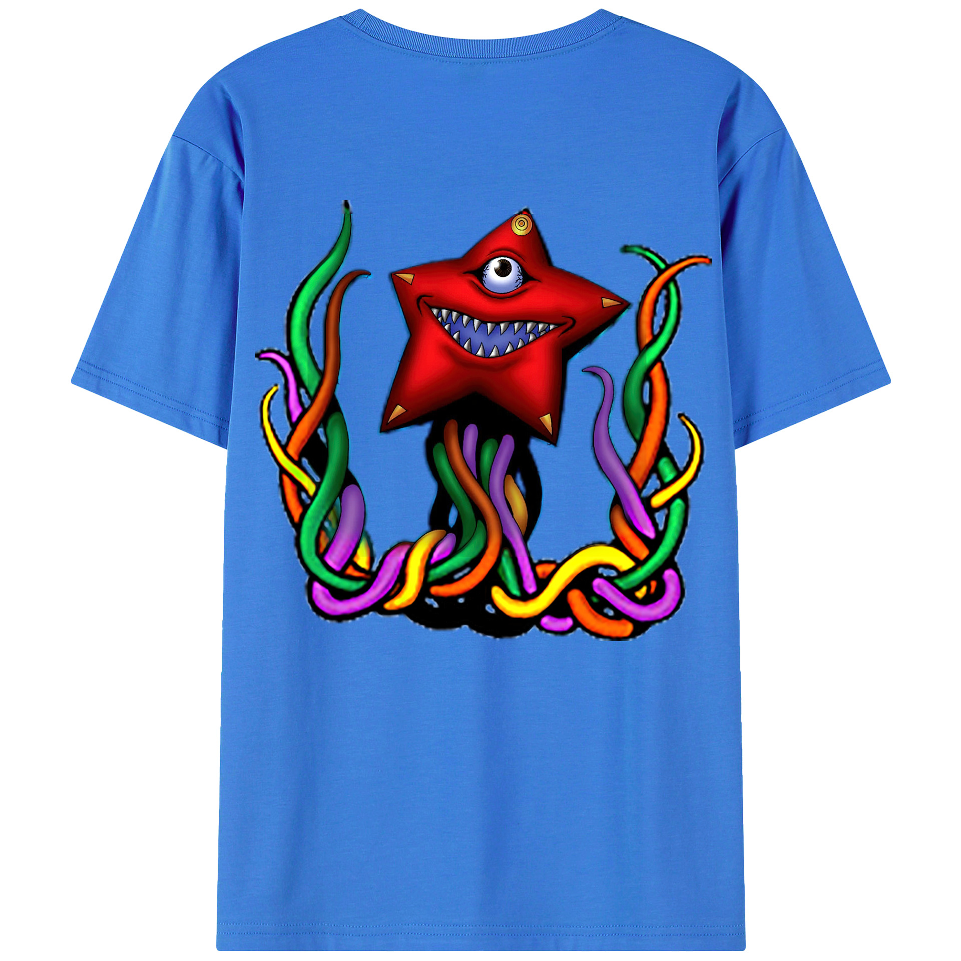 （画像用） 遊☆戯☆王 Yu-Gi-Oh! 綿100％ メンズ半袖Tシャツ（バックプリント） 通気性