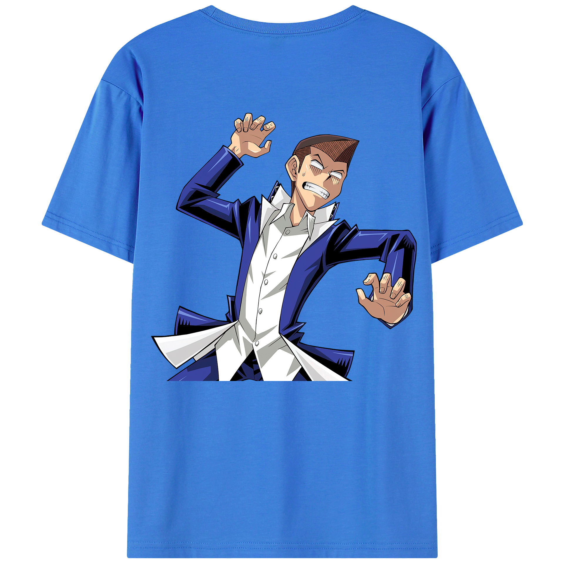 （画像用） 遊☆戯☆王 Yu-Gi-Oh! 綿100％ メンズ半袖Tシャツ（バックプリント） 通気性