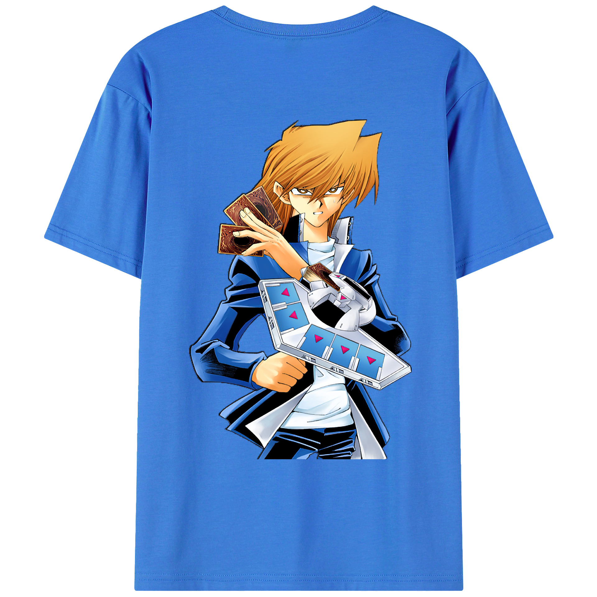 （画像用） 遊☆戯☆王 Yu-Gi-Oh! 綿100％ メンズ半袖Tシャツ（バックプリント） 通気性