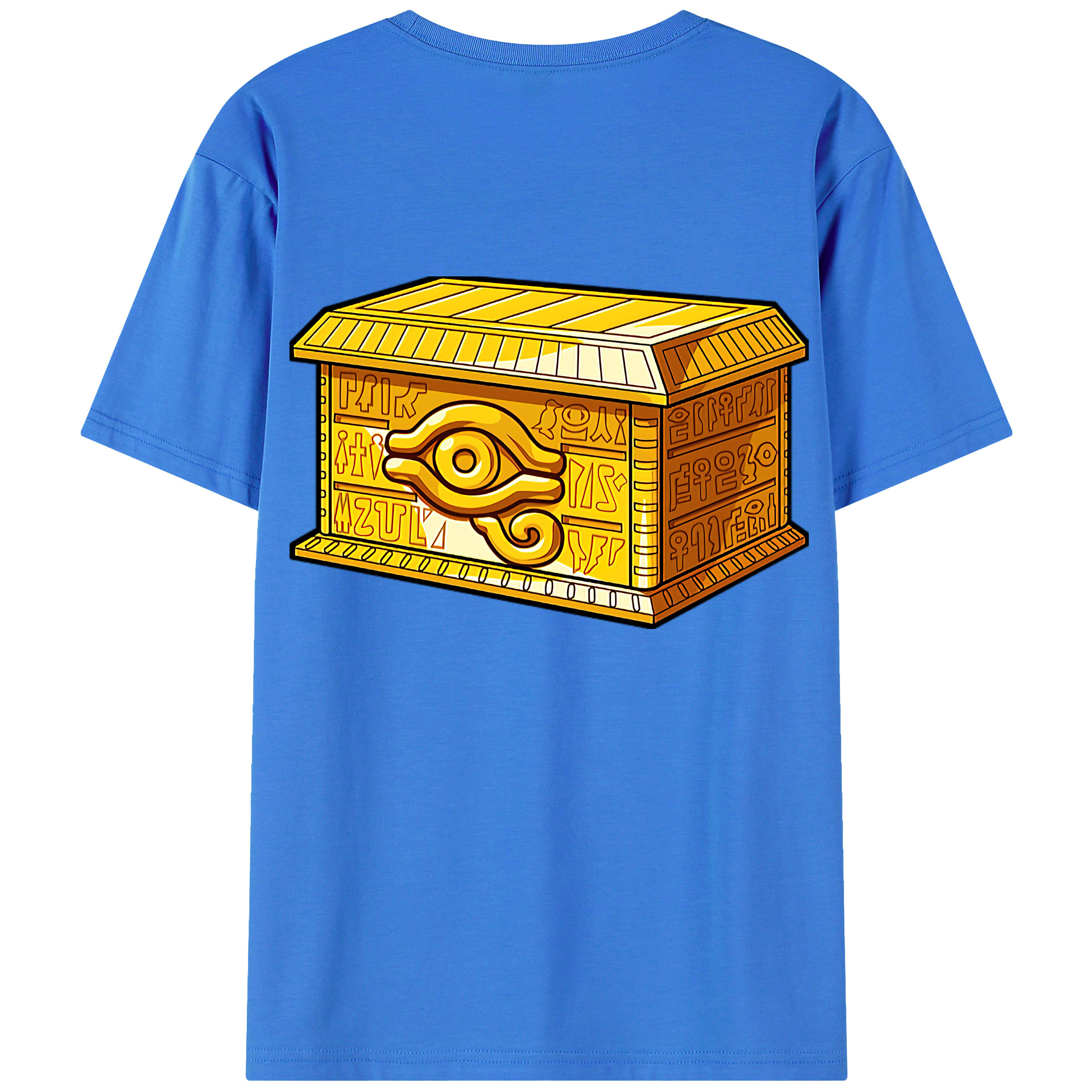 （画像用） 遊☆戯☆王 Yu-Gi-Oh! 綿100％ メンズ半袖Tシャツ（バックプリント） 通気性