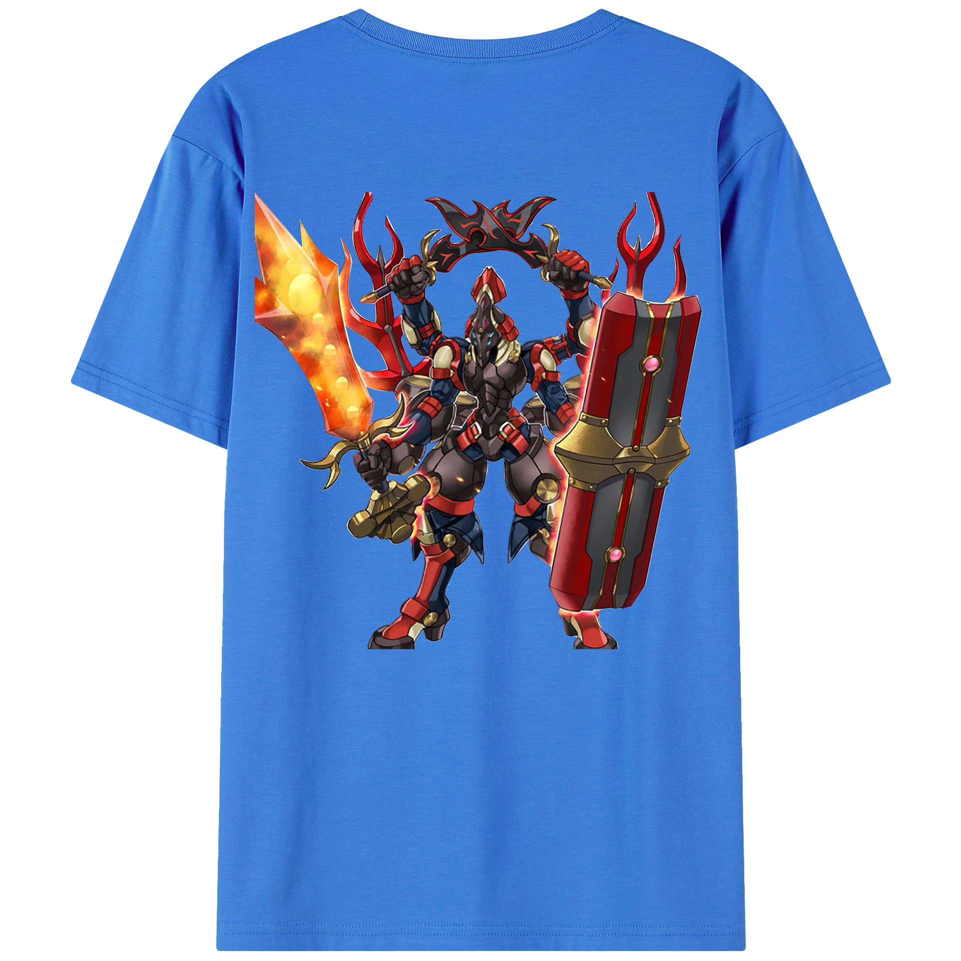 （画像用） 遊☆戯☆王 Yu-Gi-Oh! 綿100％ メンズ半袖Tシャツ（バックプリント） 通気性
