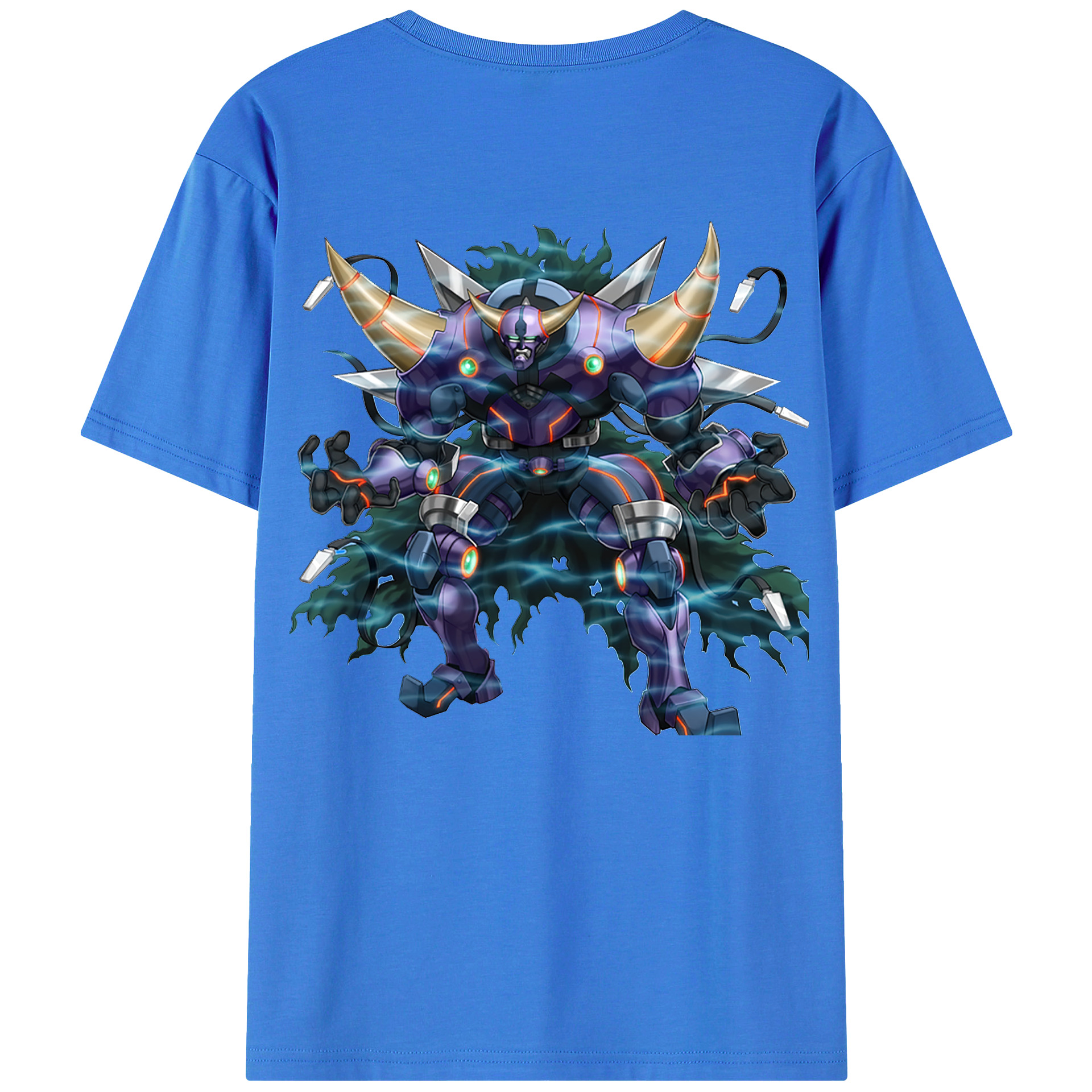 （画像用） 遊☆戯☆王 Yu-Gi-Oh! 綿100％ メンズ半袖Tシャツ（バックプリント） 通気性