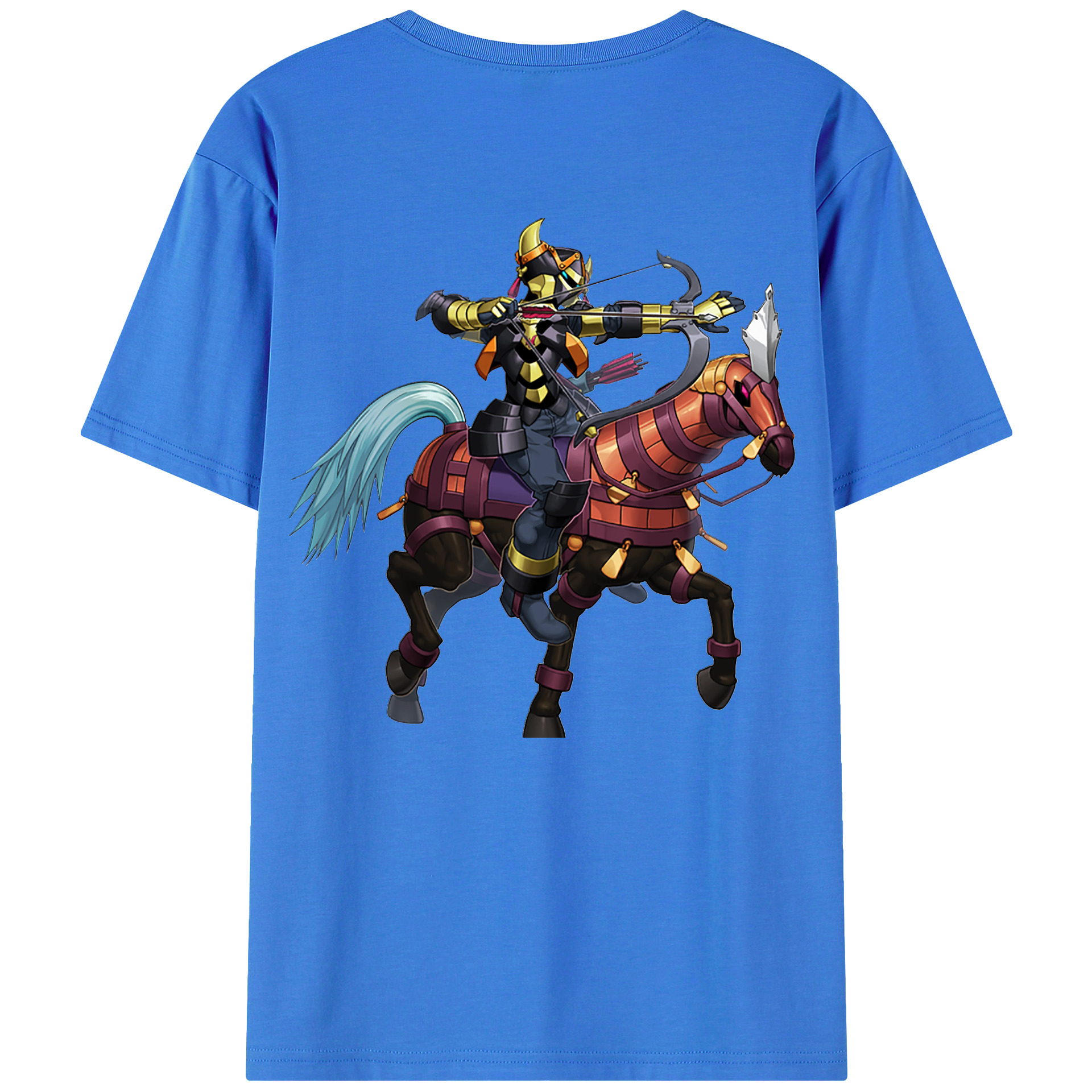 （画像用） 遊☆戯☆王 Yu-Gi-Oh! 綿100％ メンズ半袖Tシャツ（バックプリント） 通気性