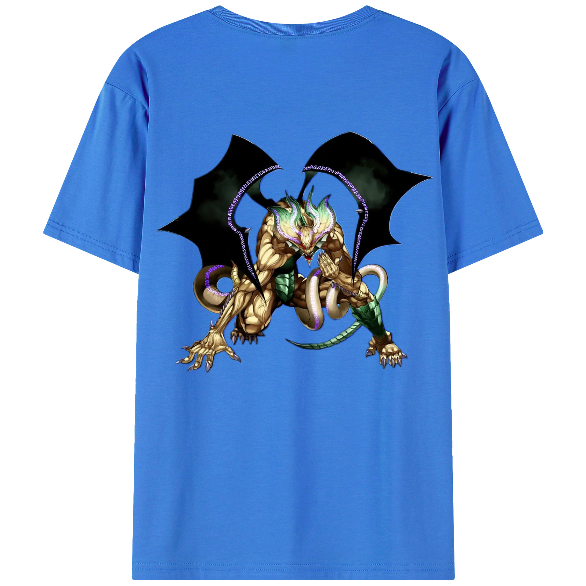 （画像用） 遊☆戯☆王 Yu-Gi-Oh! 綿100％ メンズ半袖Tシャツ（バックプリント） 通気性