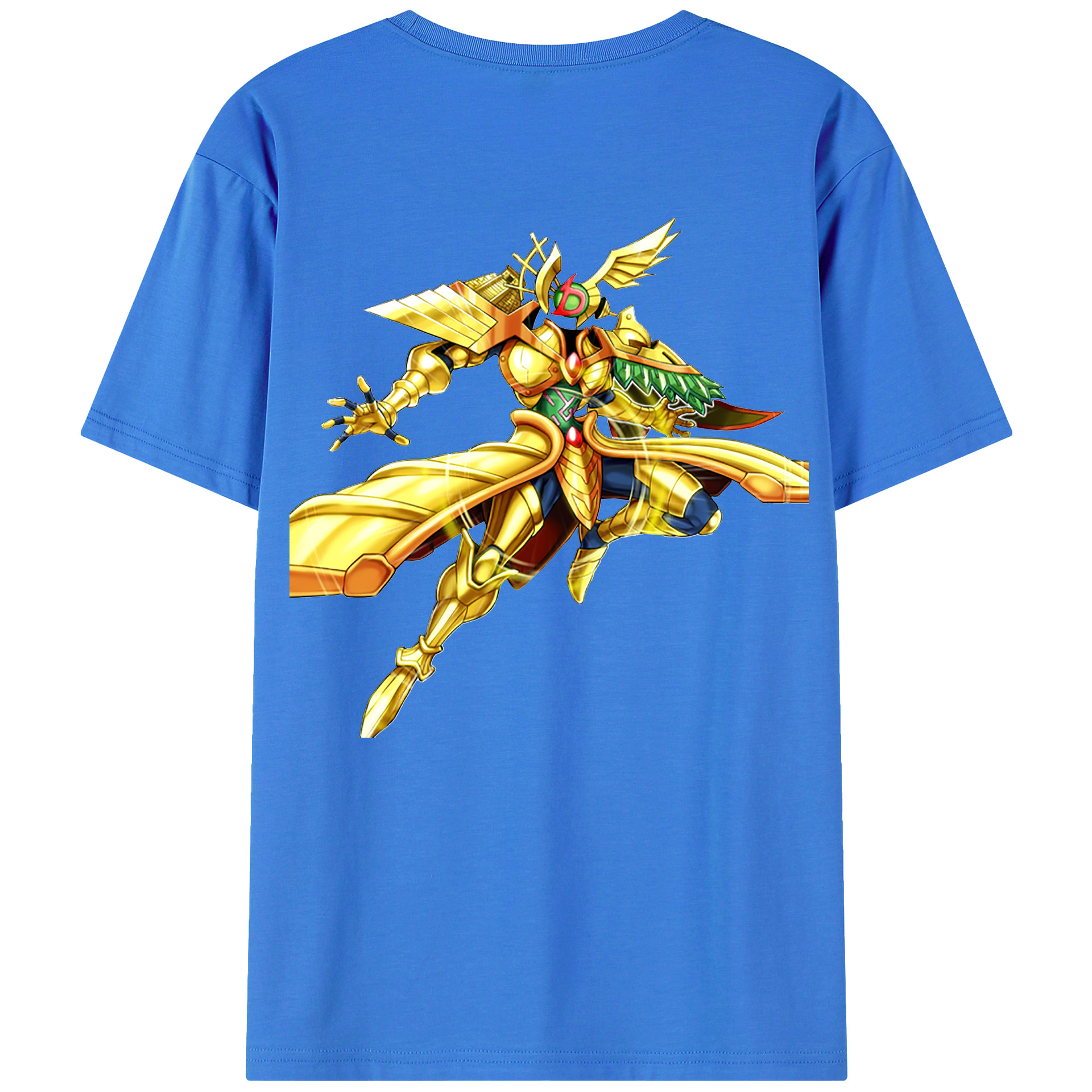 （画像用） 遊☆戯☆王 Yu-Gi-Oh! 綿100％ メンズ半袖Tシャツ（バックプリント） 通気性