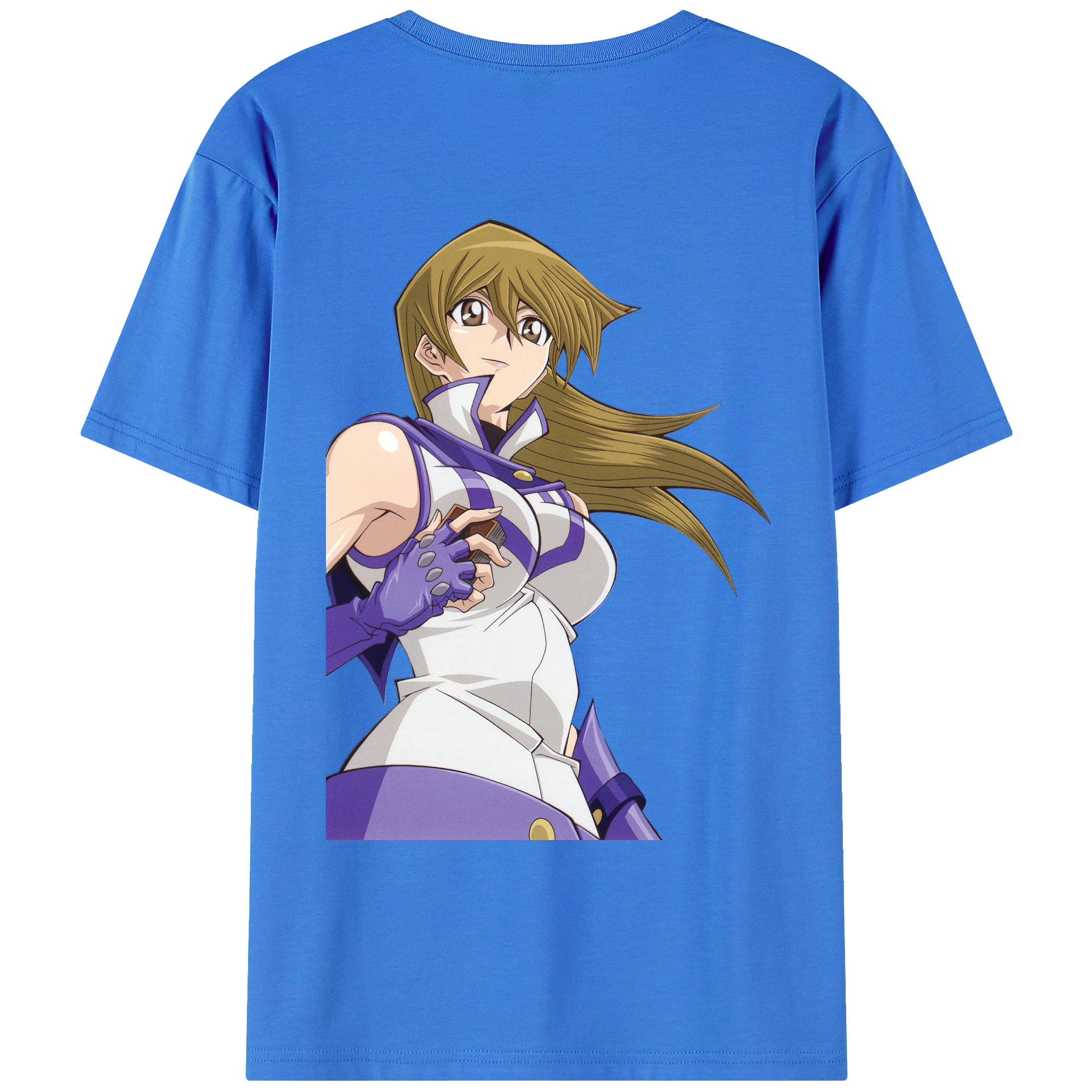 （画像用） 遊☆戯☆王 Yu-Gi-Oh! 綿100％ メンズ半袖Tシャツ（バックプリント） 通気性