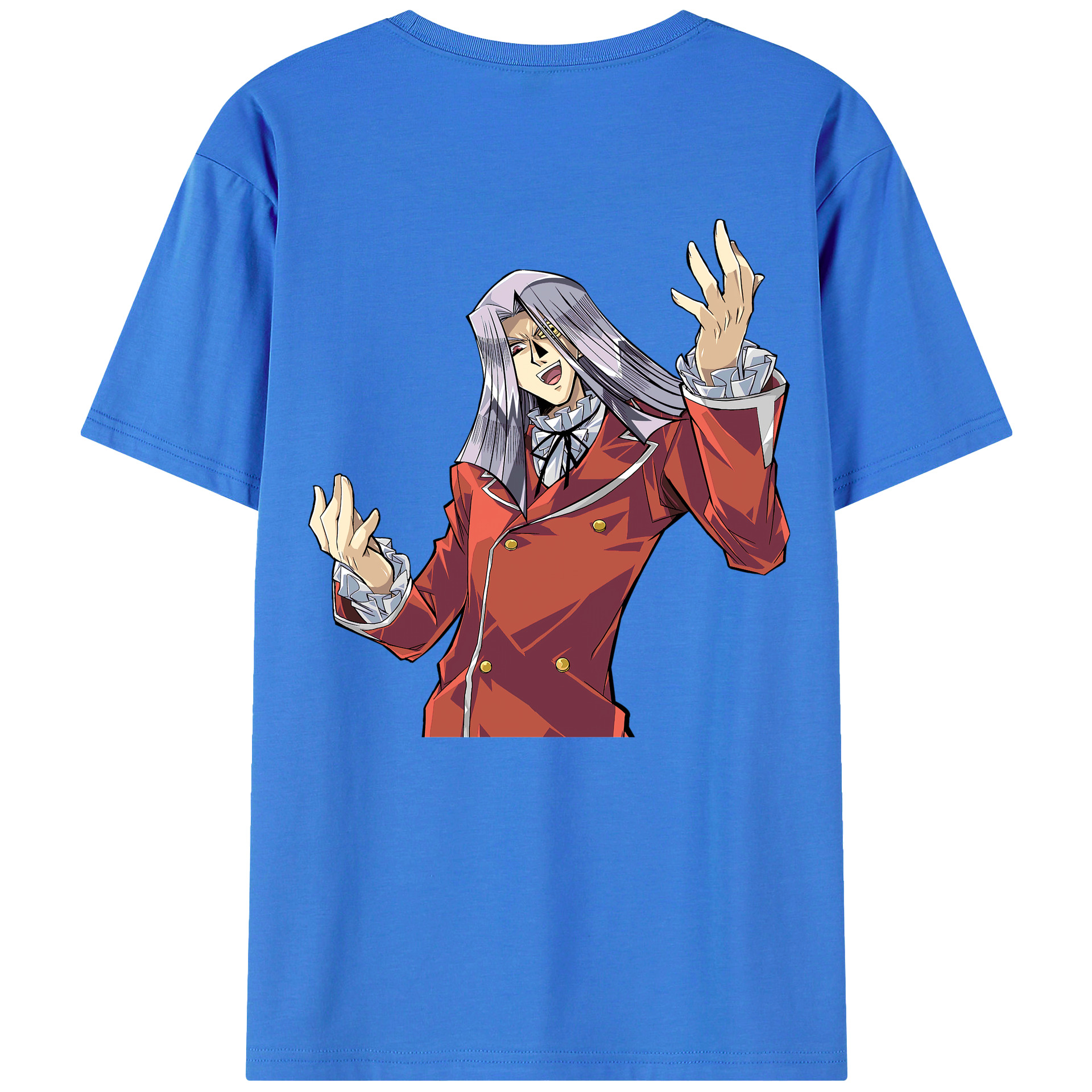 （画像用） 遊☆戯☆王 Yu-Gi-Oh! 綿100％ メンズ半袖Tシャツ（バックプリント） 通気性