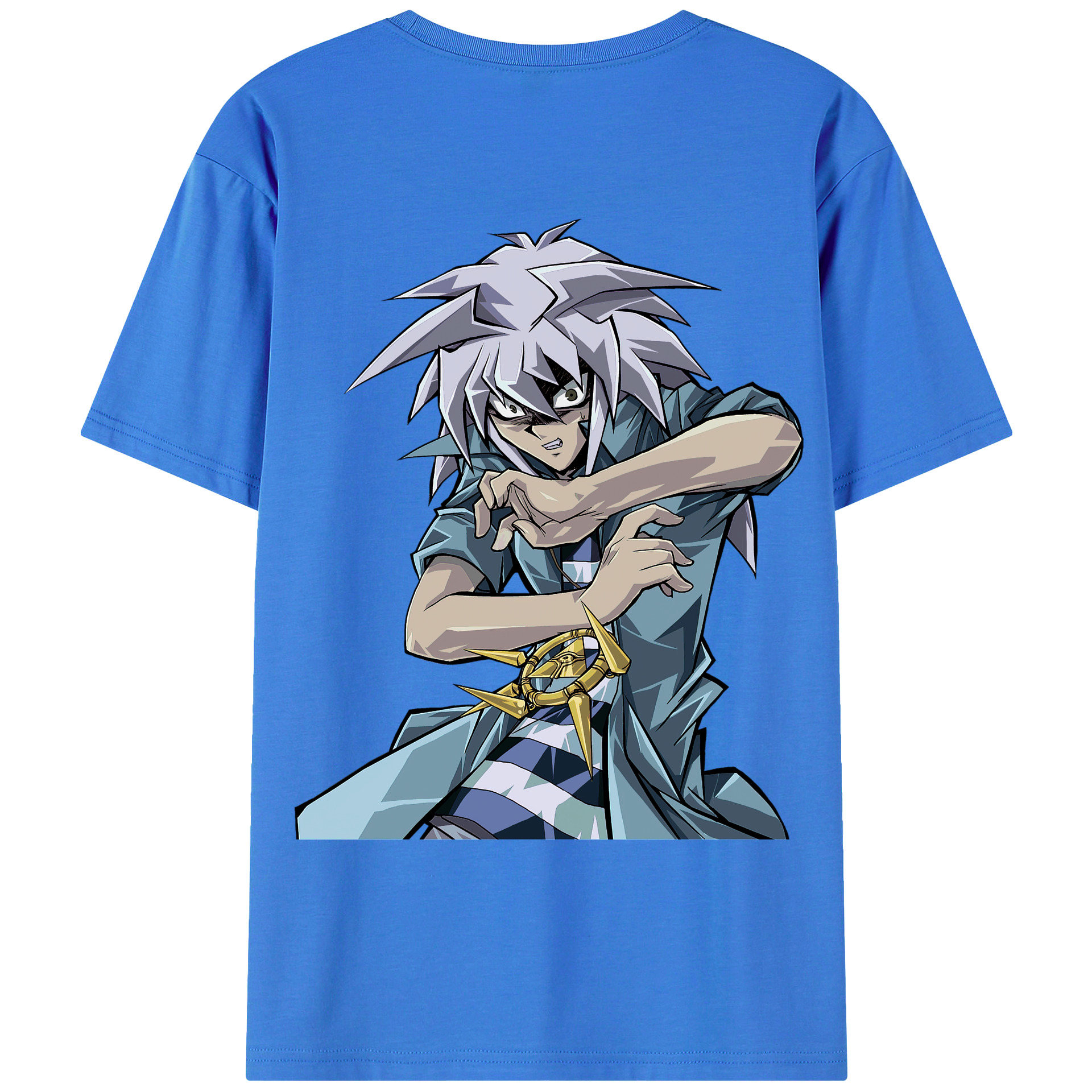 （画像用） 遊☆戯☆王 Yu-Gi-Oh! 綿100％ メンズ半袖Tシャツ（バックプリント） 通気性