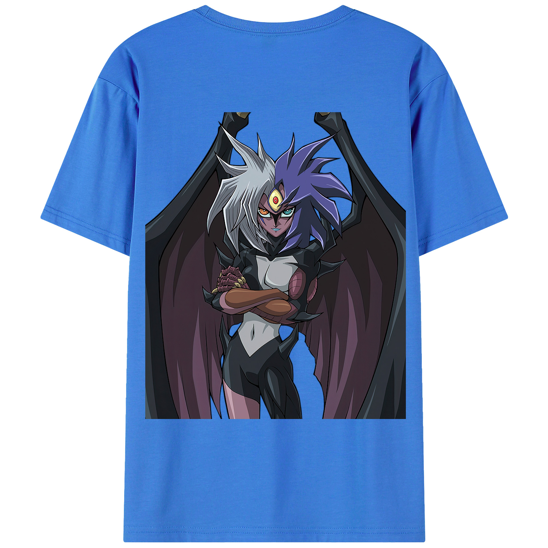 （画像用） 遊☆戯☆王 Yu-Gi-Oh! 綿100％ メンズ半袖Tシャツ（バックプリント） 通気性