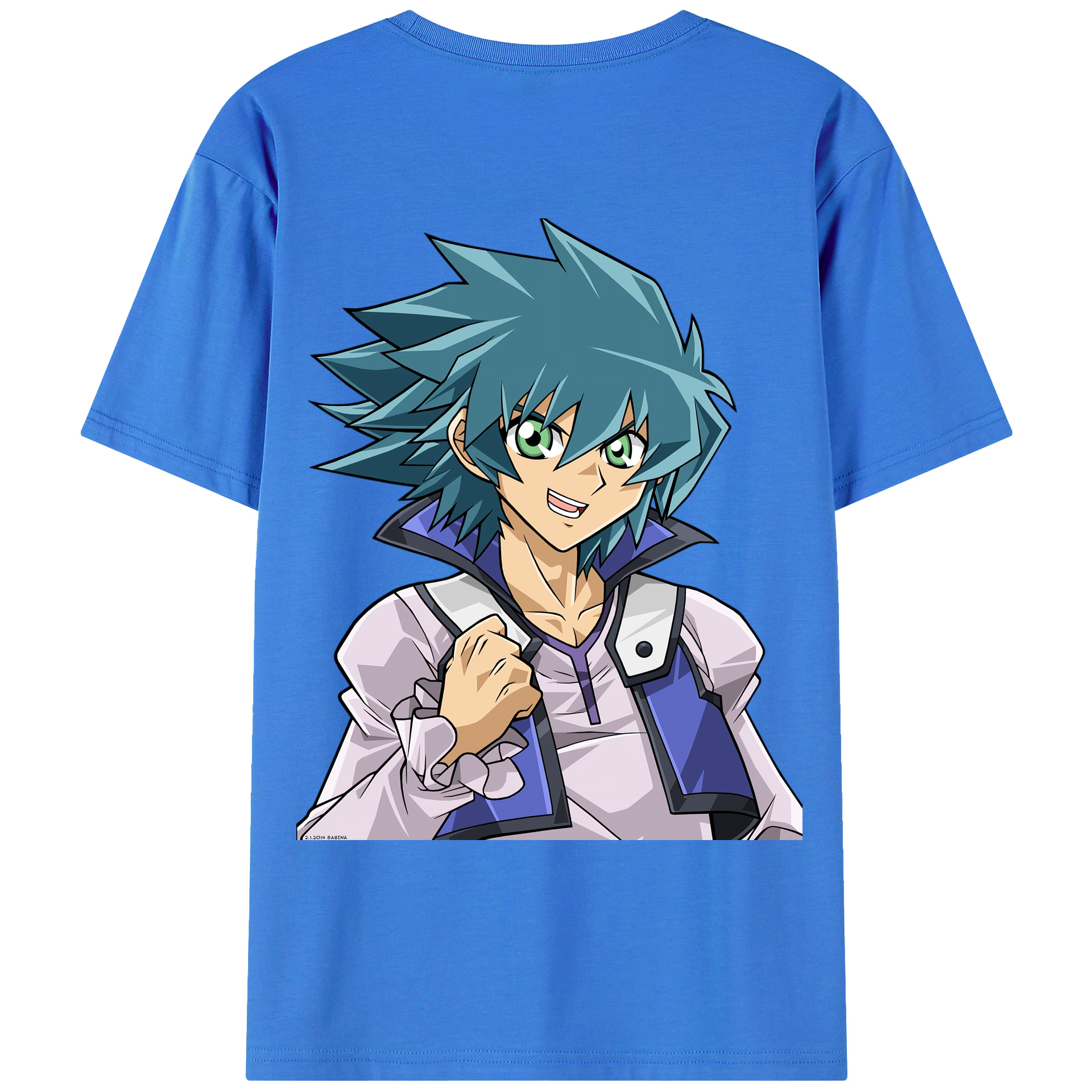 （画像用） 遊☆戯☆王 Yu-Gi-Oh! 綿100％ メンズ半袖Tシャツ（バックプリント） 通気性