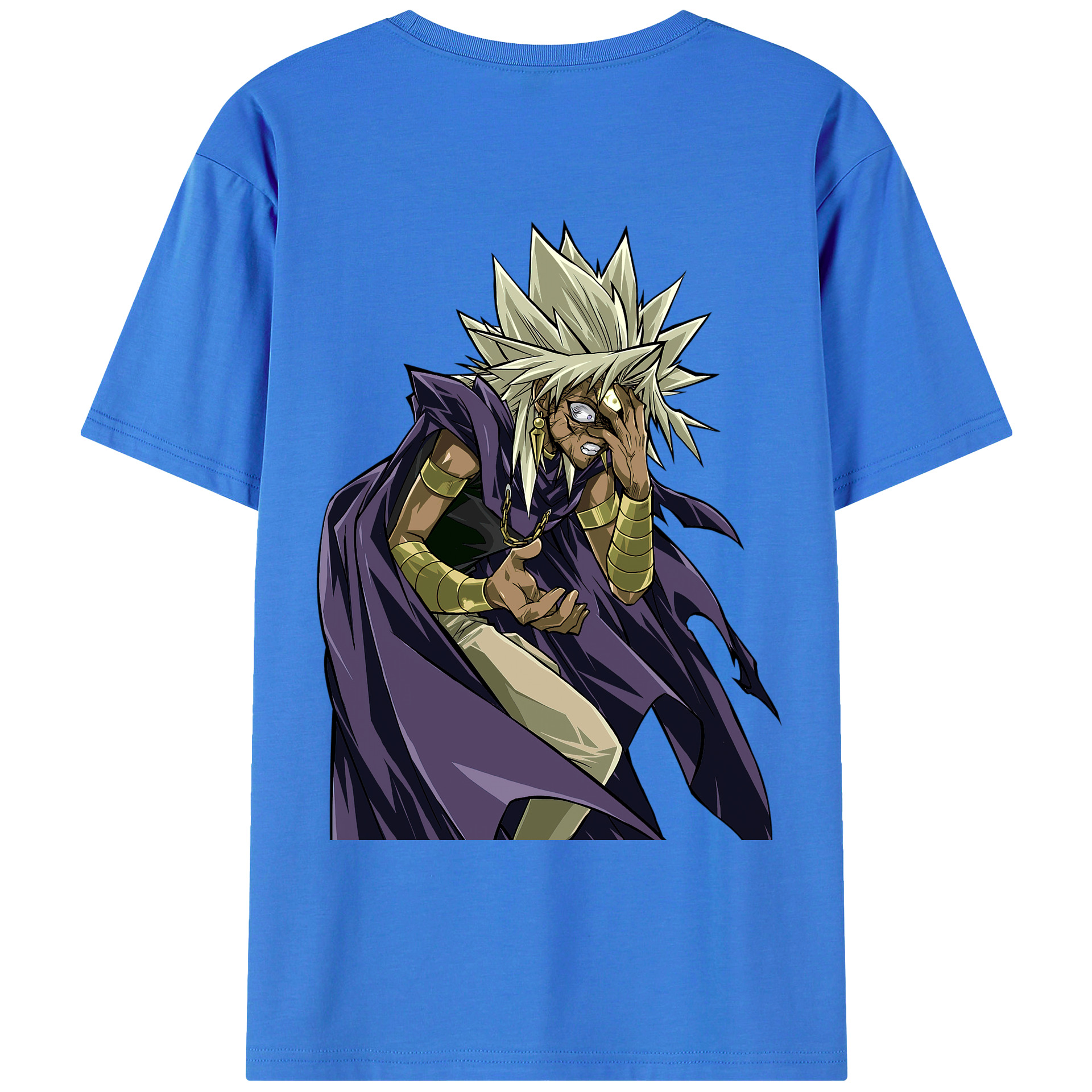 （画像用） 遊☆戯☆王 Yu-Gi-Oh! 綿100％ メンズ半袖Tシャツ（バックプリント） 通気性