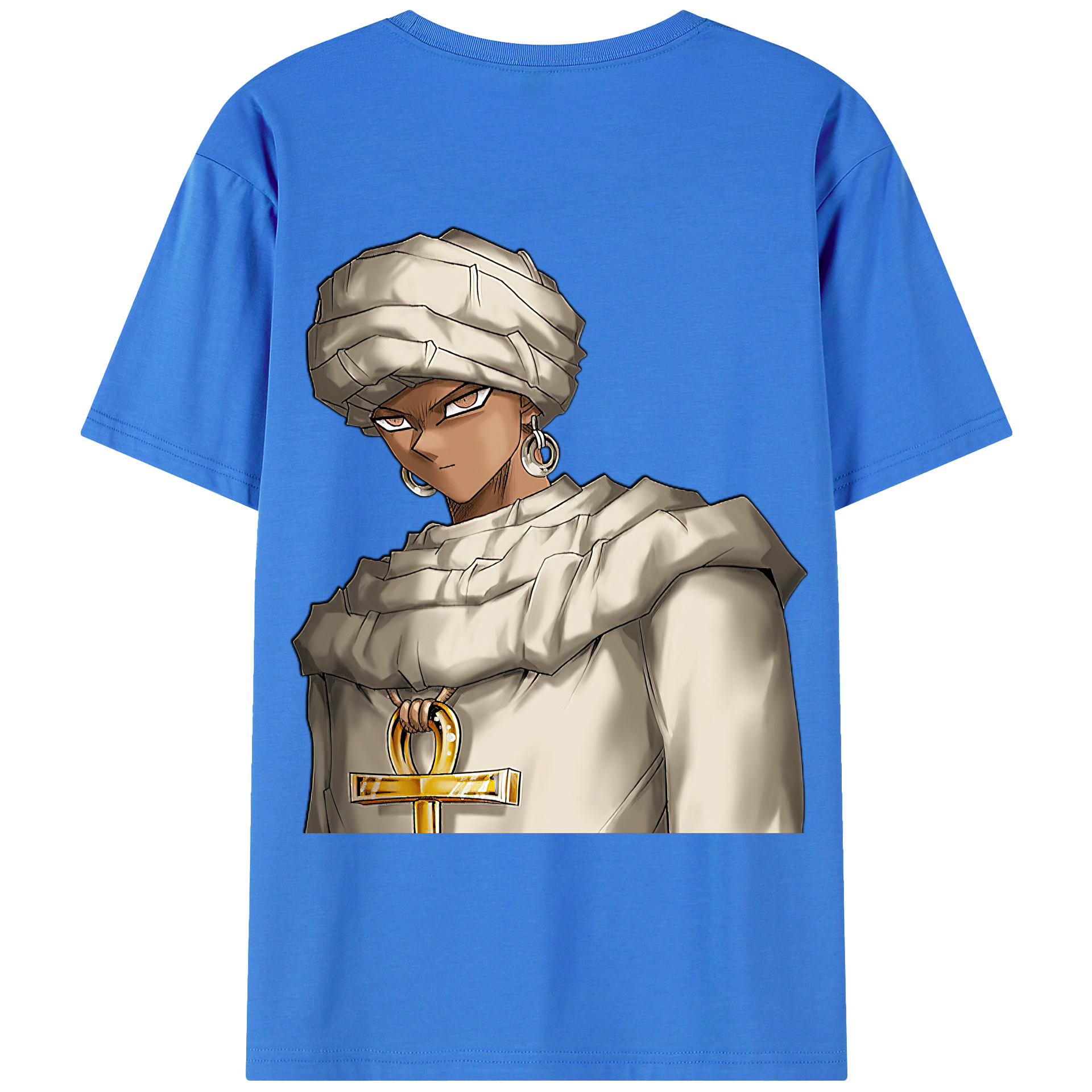 （画像用） 遊☆戯☆王 Yu-Gi-Oh! 綿100％ メンズ半袖Tシャツ（バックプリント） 通気性