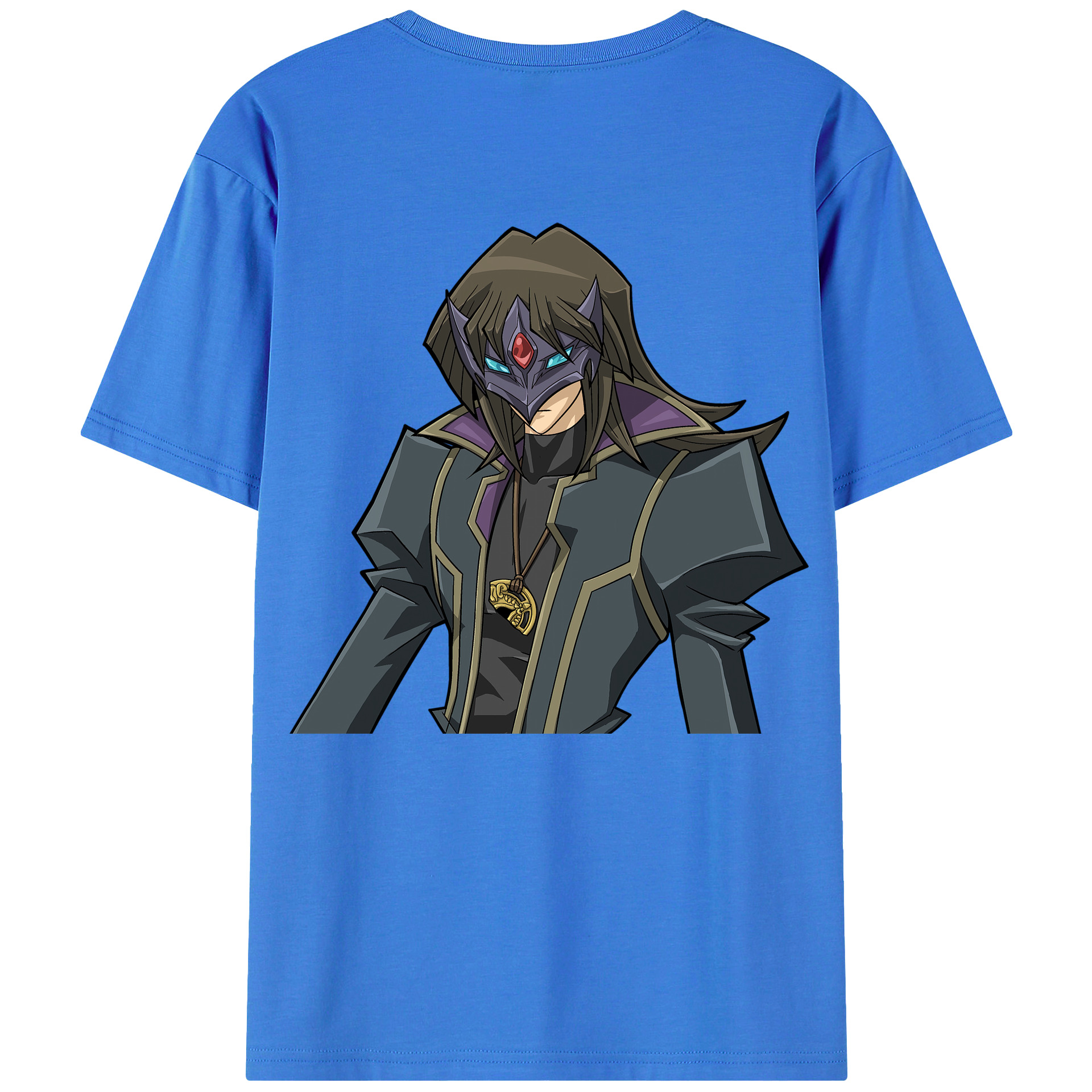 （画像用） 遊☆戯☆王 Yu-Gi-Oh! 綿100％ メンズ半袖Tシャツ（バックプリント） 通気性