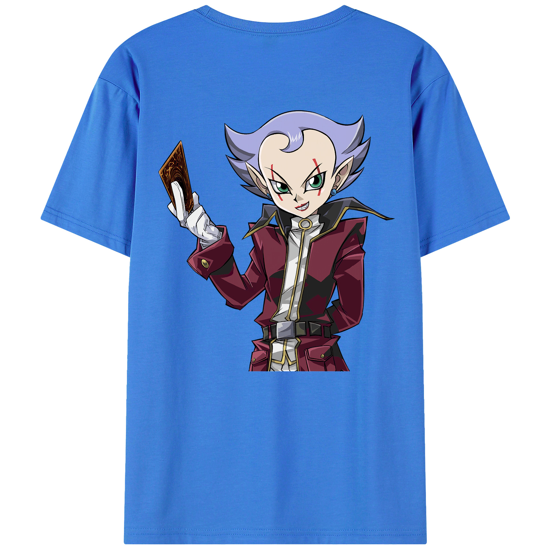 （画像用） 遊☆戯☆王 Yu-Gi-Oh! 綿100％ メンズ半袖Tシャツ（バックプリント） 通気性
