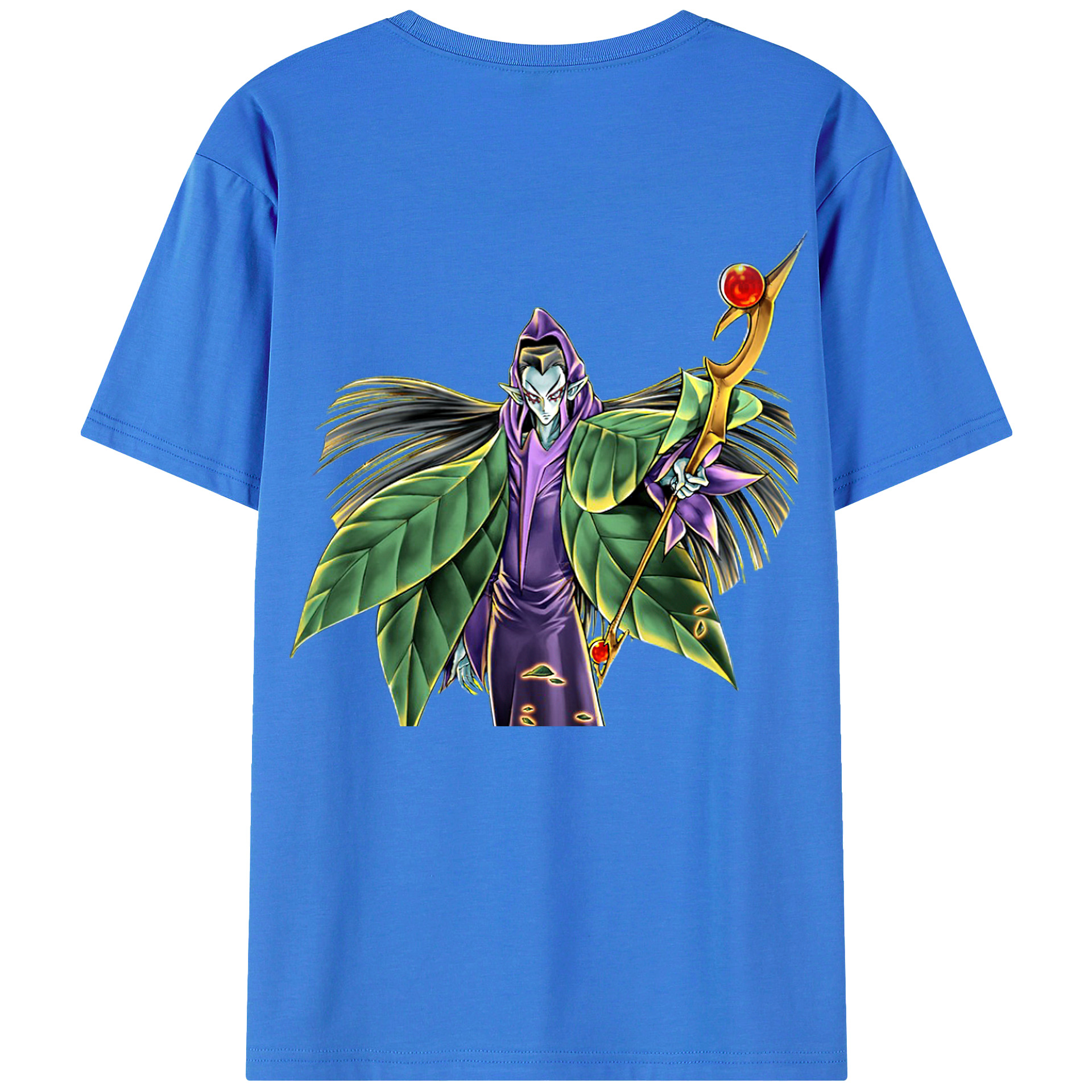 （画像用） 遊☆戯☆王 Yu-Gi-Oh! 綿100％ メンズ半袖Tシャツ（バックプリント） 通気性