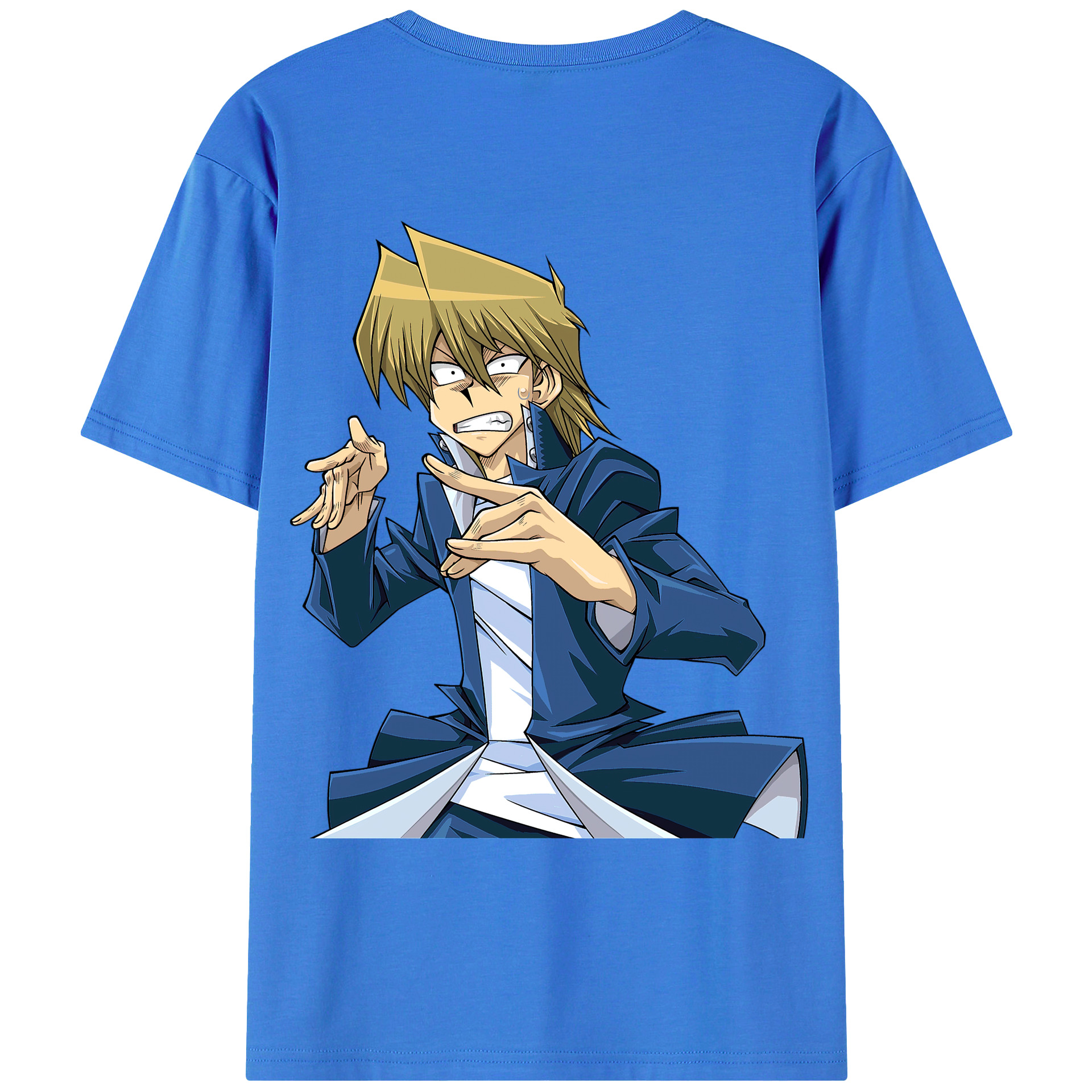 （画像用） 遊☆戯☆王 Yu-Gi-Oh! 綿100％ メンズ半袖Tシャツ（バックプリント） 通気性