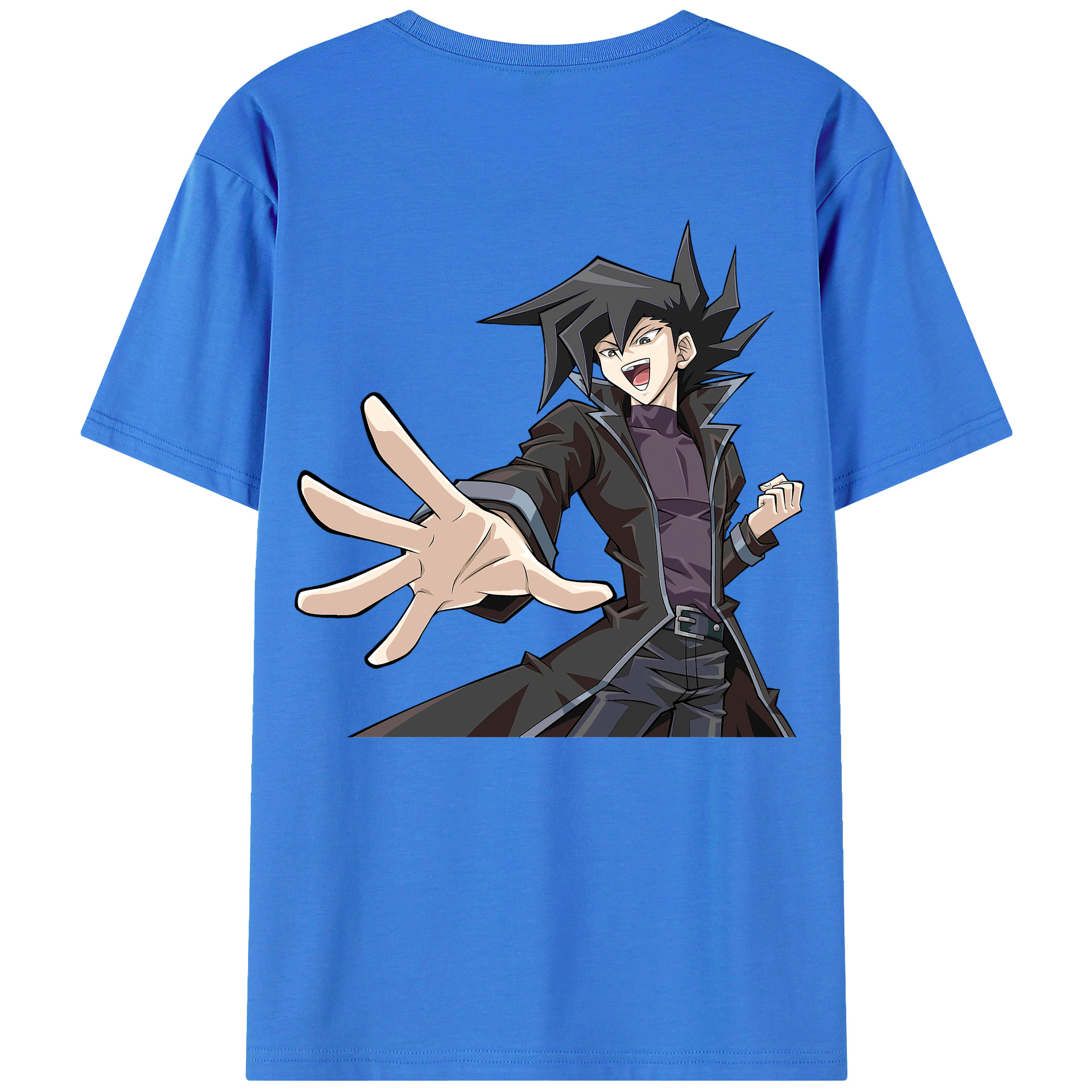（画像用） 遊☆戯☆王 Yu-Gi-Oh! 綿100％ メンズ半袖Tシャツ（バックプリント） 通気性