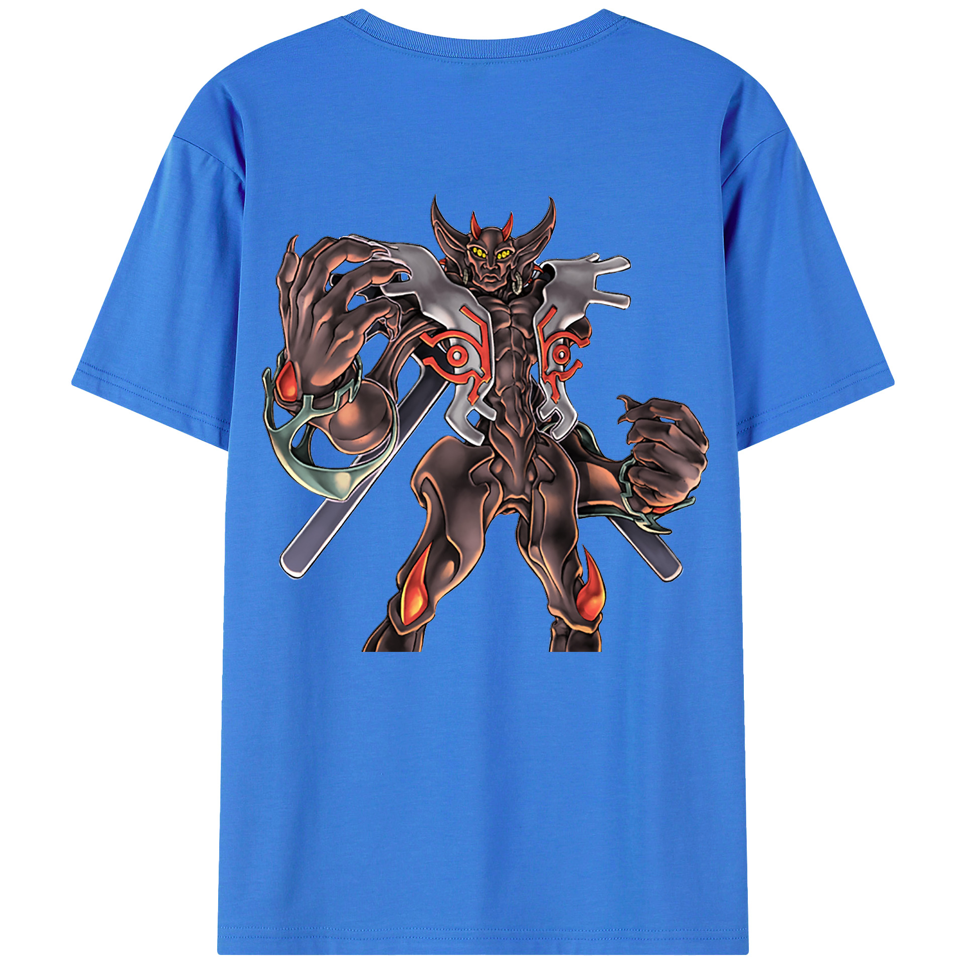 （画像用） 遊☆戯☆王 Yu-Gi-Oh! 綿100％ メンズ半袖Tシャツ（バックプリント） 通気性