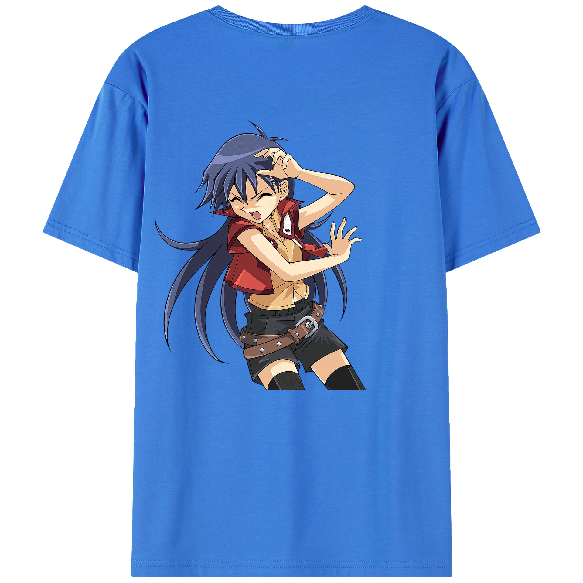 （画像用） 遊☆戯☆王 Yu-Gi-Oh! 綿100％ メンズ半袖Tシャツ（バックプリント） 通気性