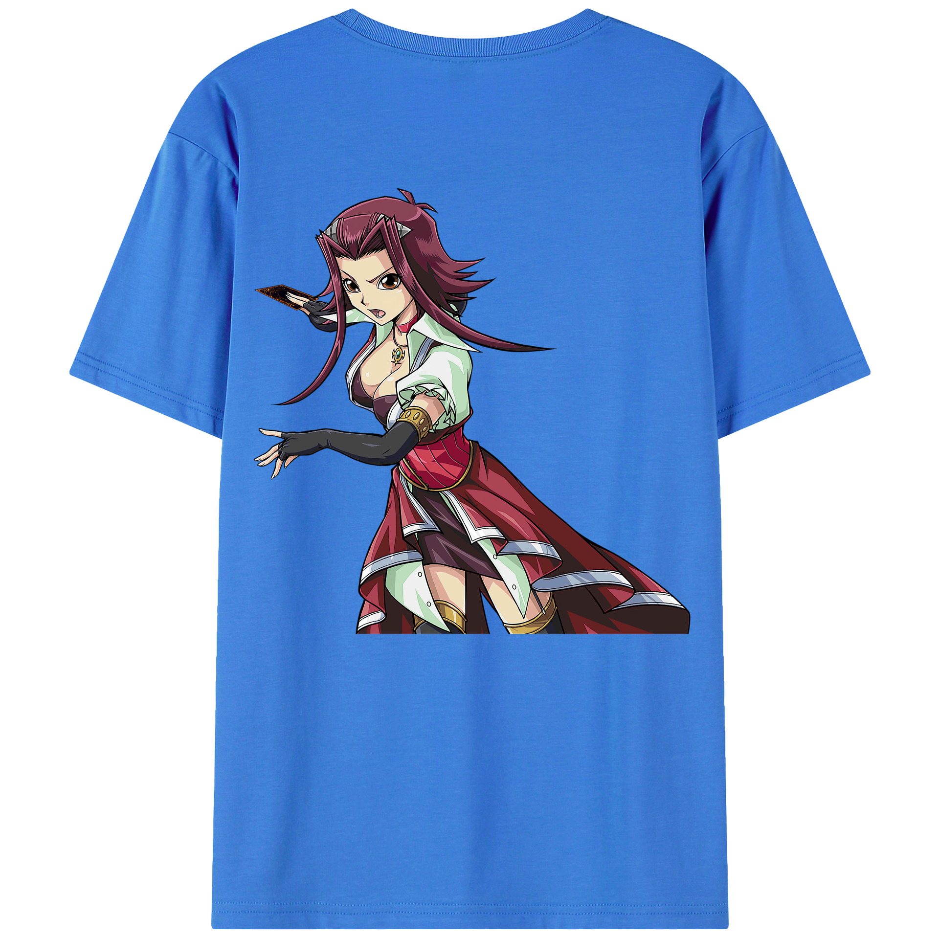 （画像用） 遊☆戯☆王 Yu-Gi-Oh! 綿100％ メンズ半袖Tシャツ（バックプリント） 通気性