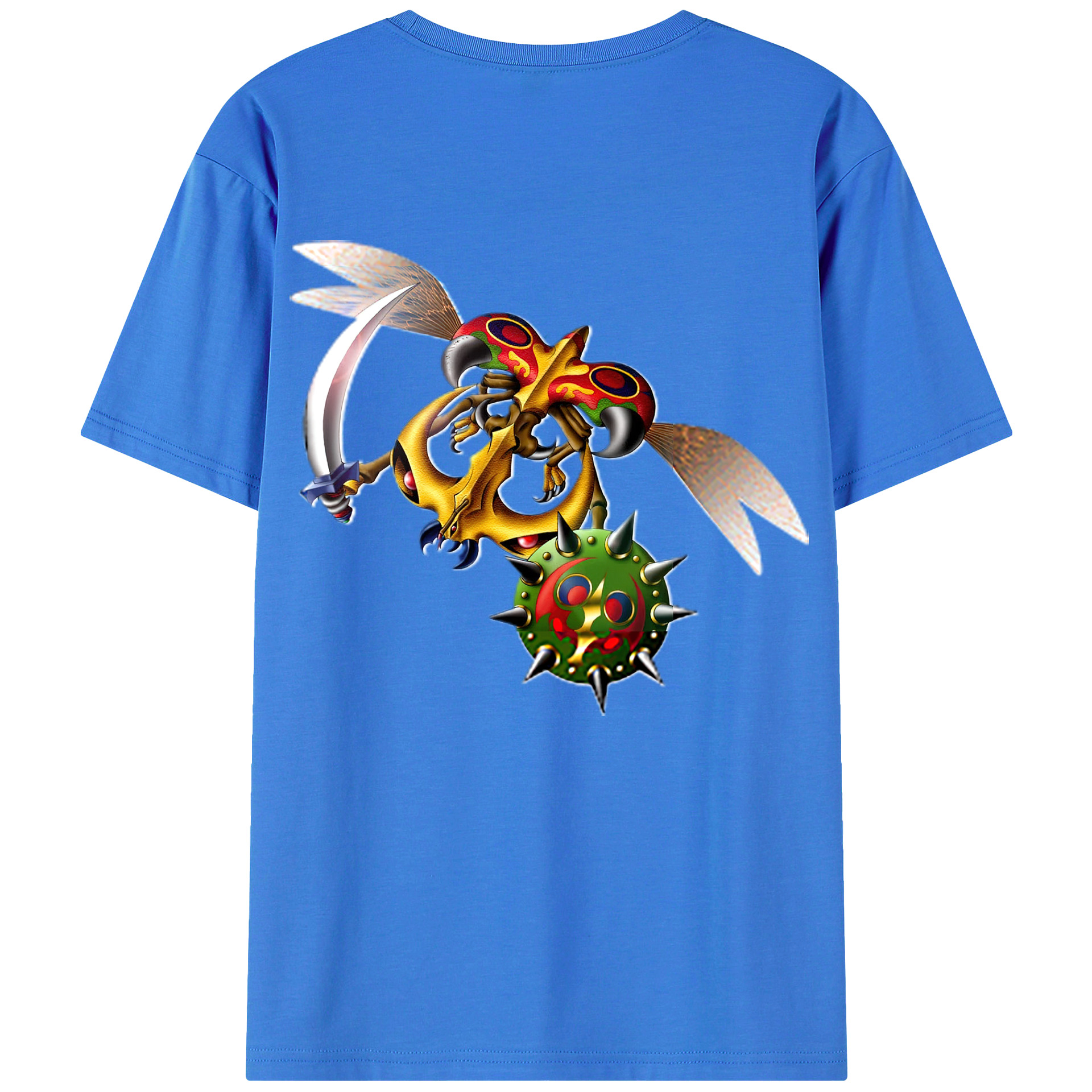 （画像用） 遊☆戯☆王 Yu-Gi-Oh! 綿100％ メンズ半袖Tシャツ（バックプリント） 通気性