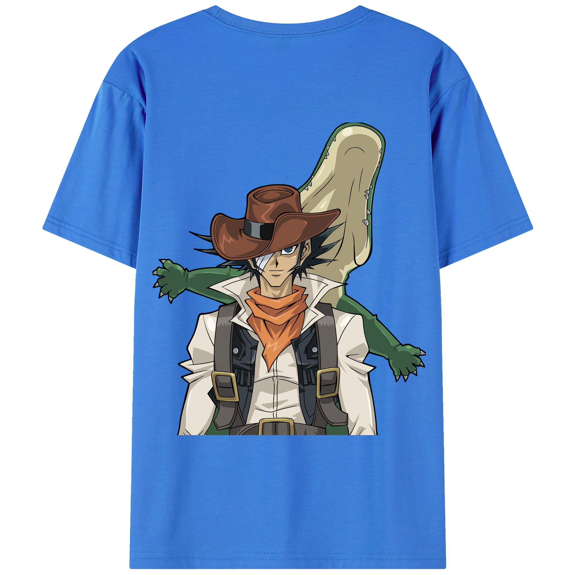 （画像用） 遊☆戯☆王 Yu-Gi-Oh! 綿100％ メンズ半袖Tシャツ（バックプリント） 通気性