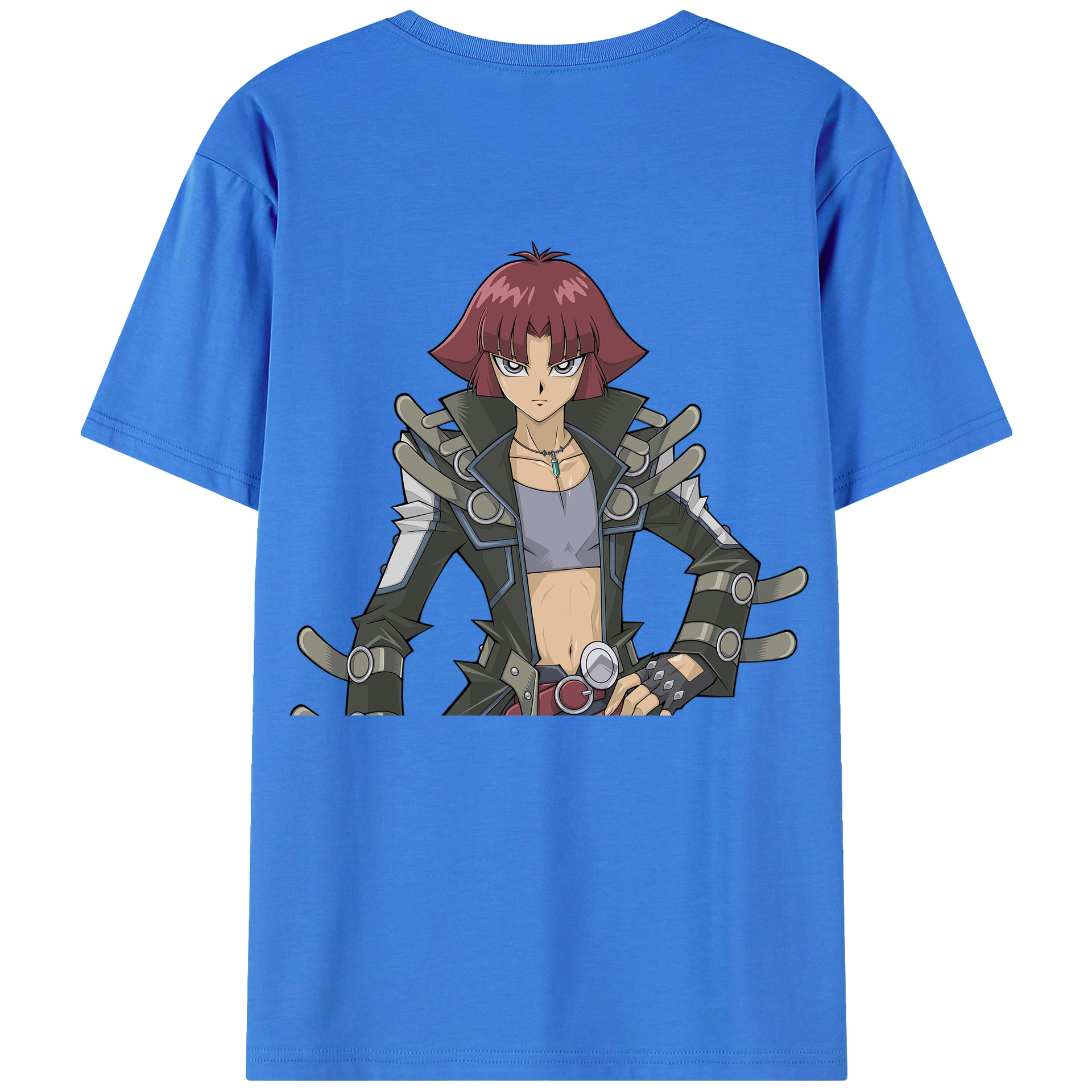 （画像用） 遊☆戯☆王 Yu-Gi-Oh! 綿100％ メンズ半袖Tシャツ（バックプリント） 通気性