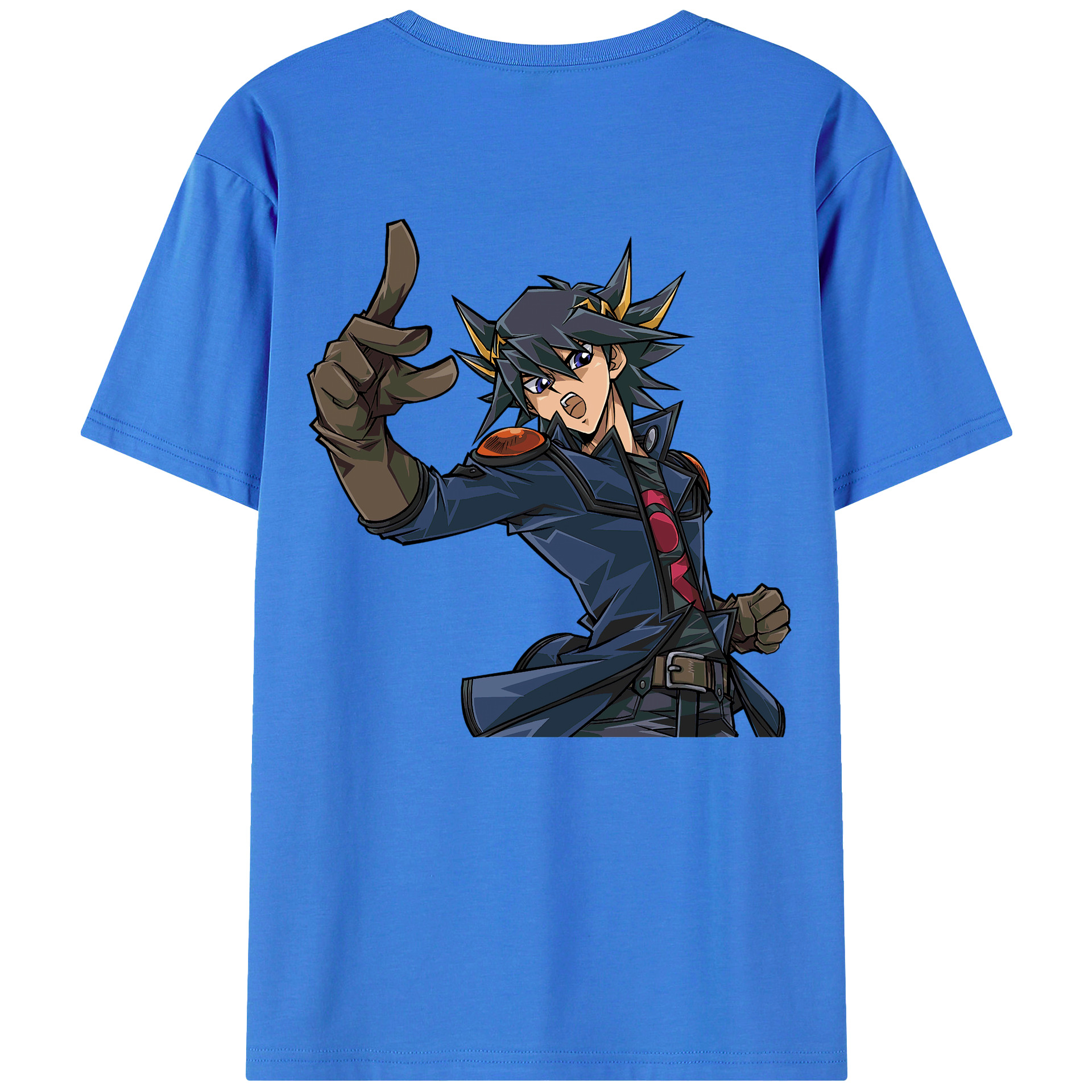 （画像用） 遊☆戯☆王 Yu-Gi-Oh! 綿100％ メンズ半袖Tシャツ（バックプリント） 通気性