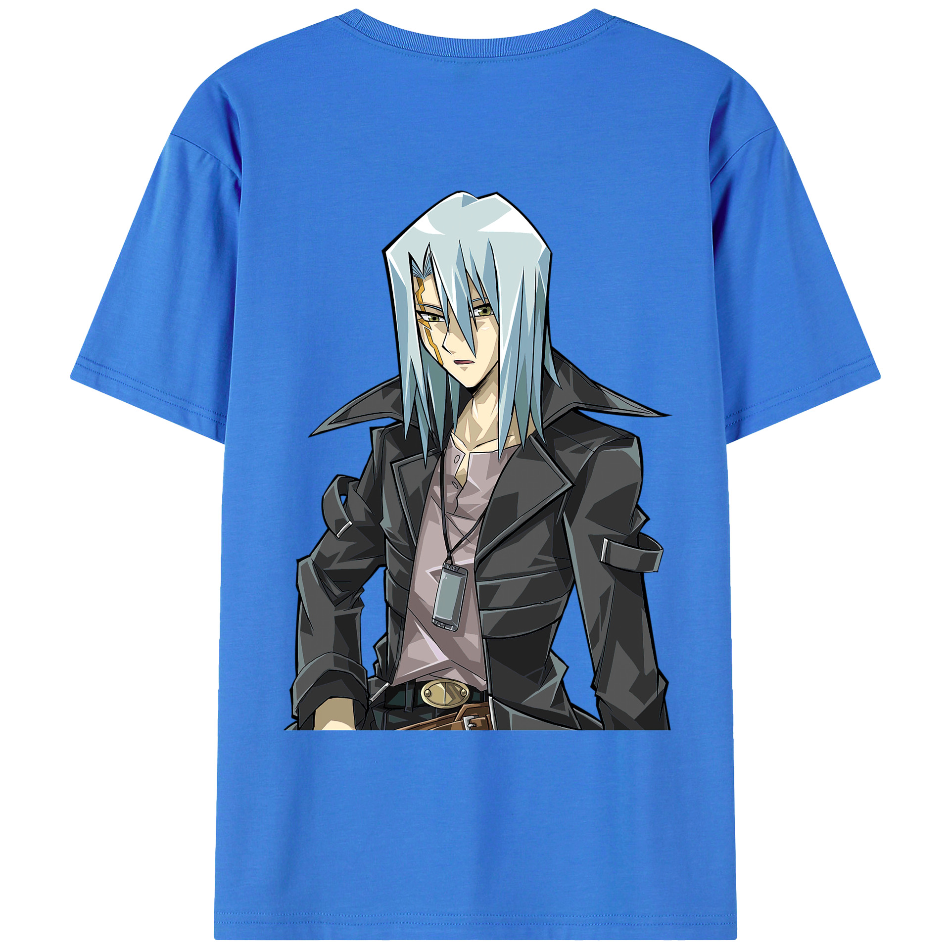 （画像用） 遊☆戯☆王 Yu-Gi-Oh! 綿100％ メンズ半袖Tシャツ（バックプリント） 通気性