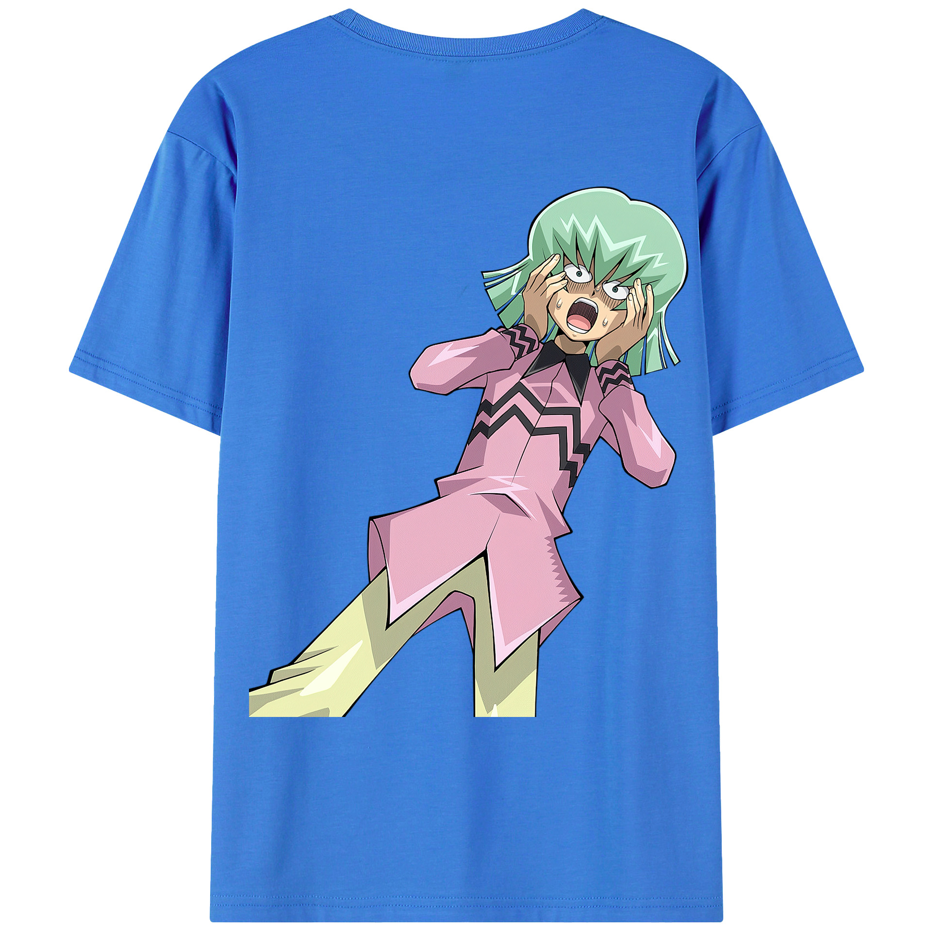 （画像用） 遊☆戯☆王 Yu-Gi-Oh! 綿100％ メンズ半袖Tシャツ（バックプリント） 通気性