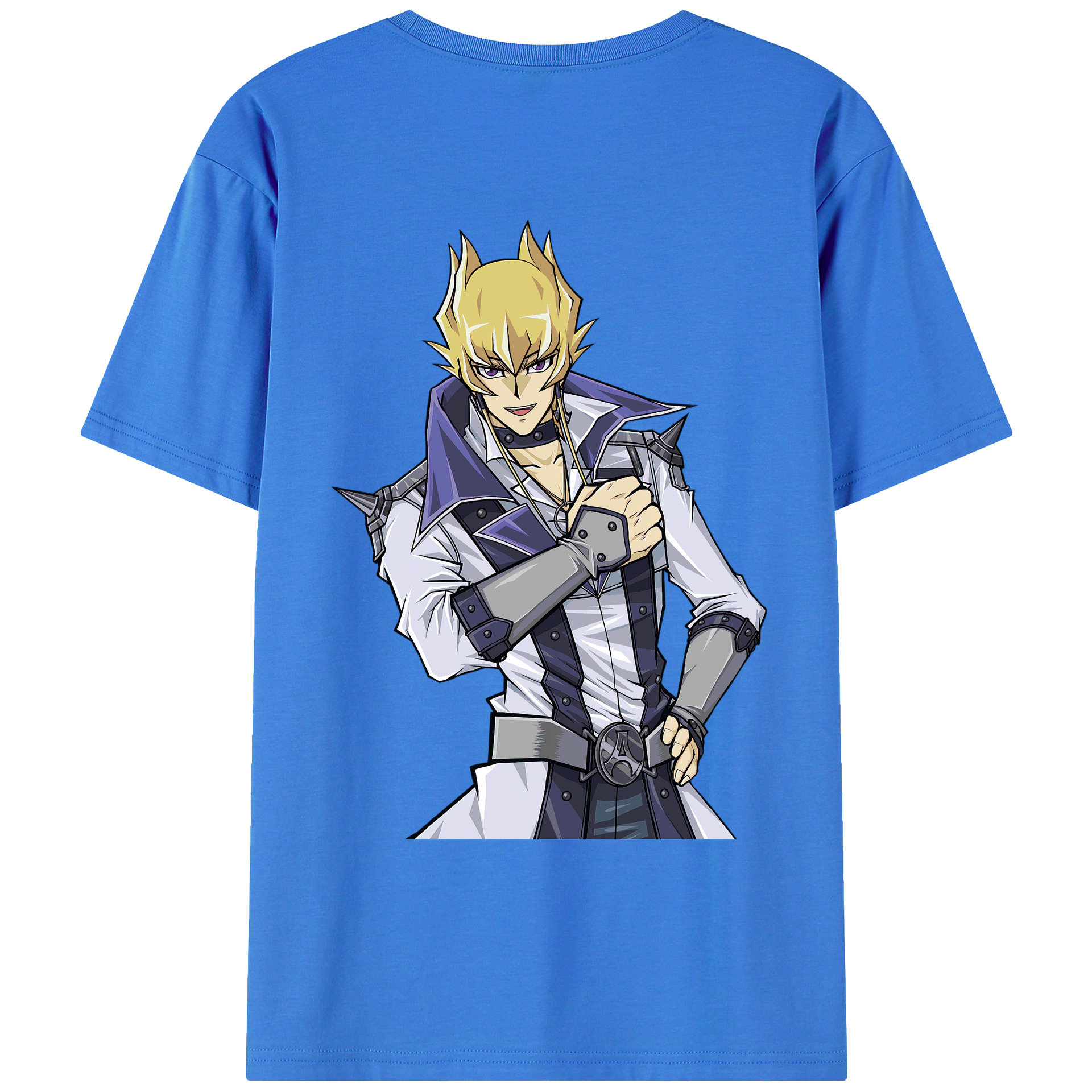 （画像用） 遊☆戯☆王 Yu-Gi-Oh! 綿100％ メンズ半袖Tシャツ（バックプリント） 通気性
