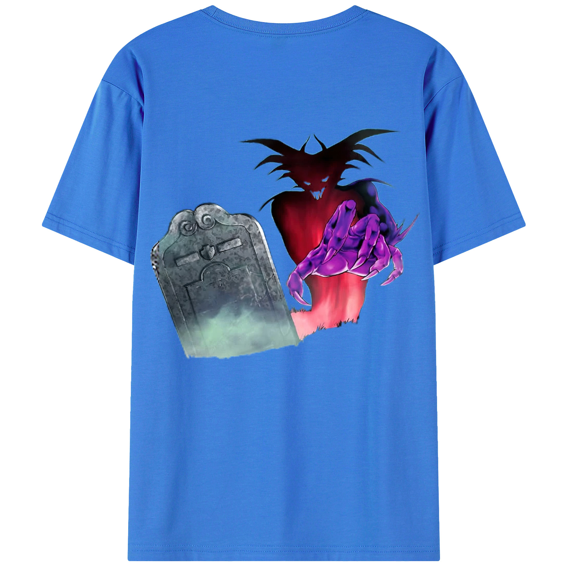 （画像用） 遊☆戯☆王 Yu-Gi-Oh! 綿100％ メンズ半袖Tシャツ（バックプリント） 通気性