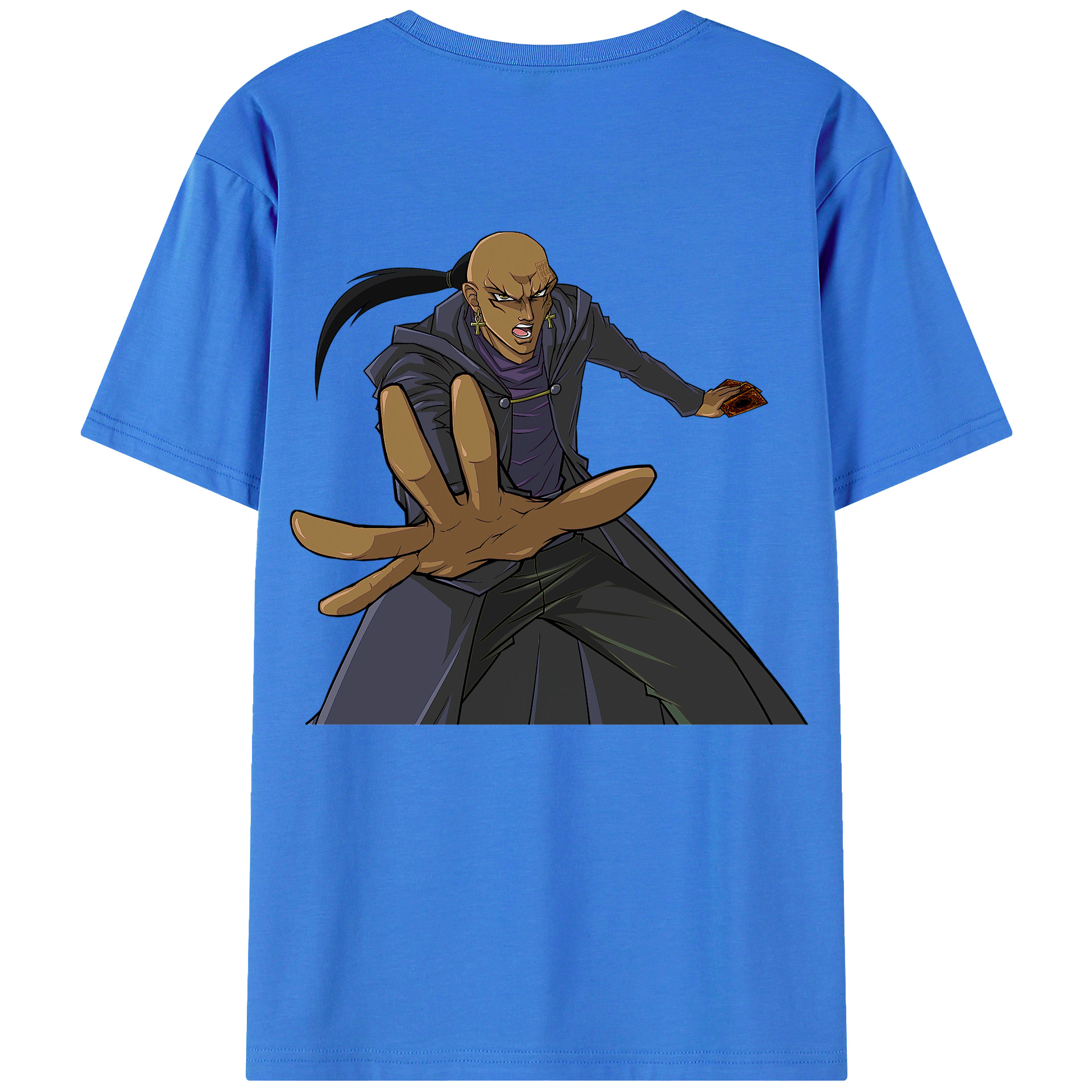 （画像用） 遊☆戯☆王 Yu-Gi-Oh! 綿100％ メンズ半袖Tシャツ（バックプリント） 通気性