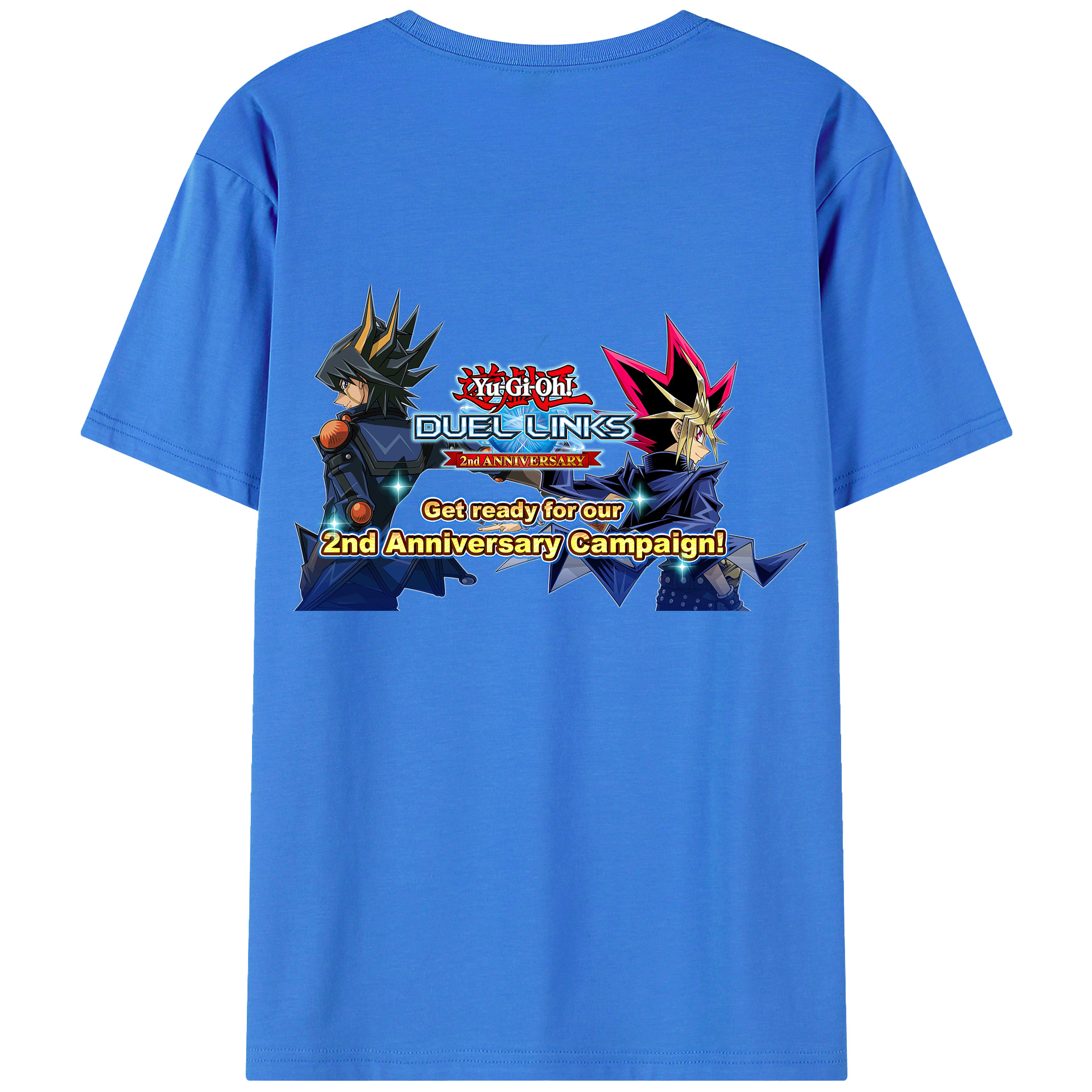 （画像用） 遊☆戯☆王 Yu-Gi-Oh! 綿100％ メンズ半袖Tシャツ（バックプリント） 通気性