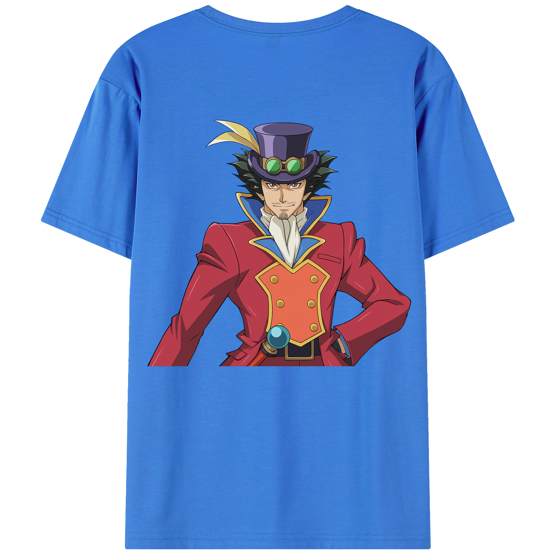 （画像用） 遊☆戯☆王 Yu-Gi-Oh! 綿100％ メンズ半袖Tシャツ（バックプリント） 通気性