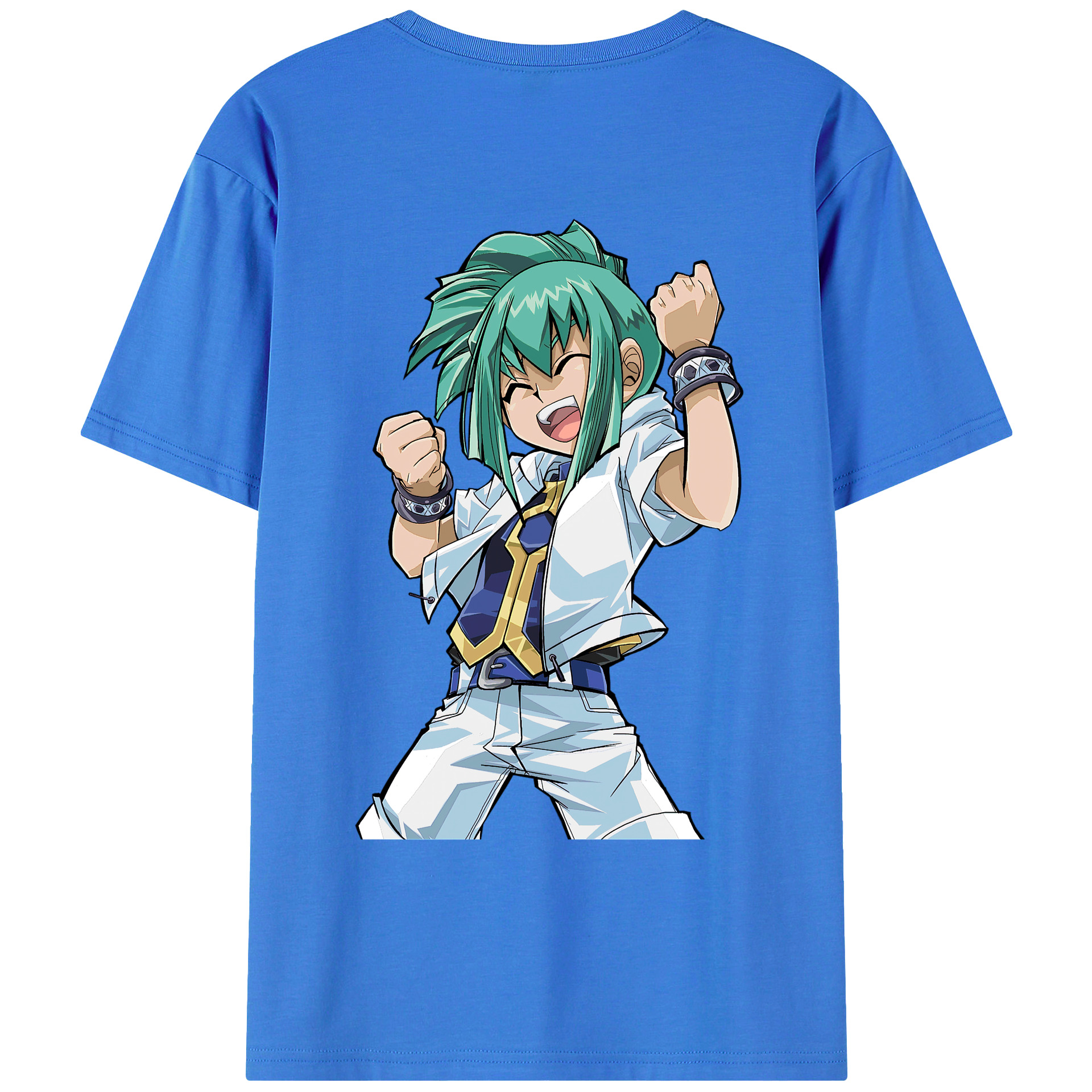 （画像用） 遊☆戯☆王 Yu-Gi-Oh! 綿100％ メンズ半袖Tシャツ（バックプリント） 通気性