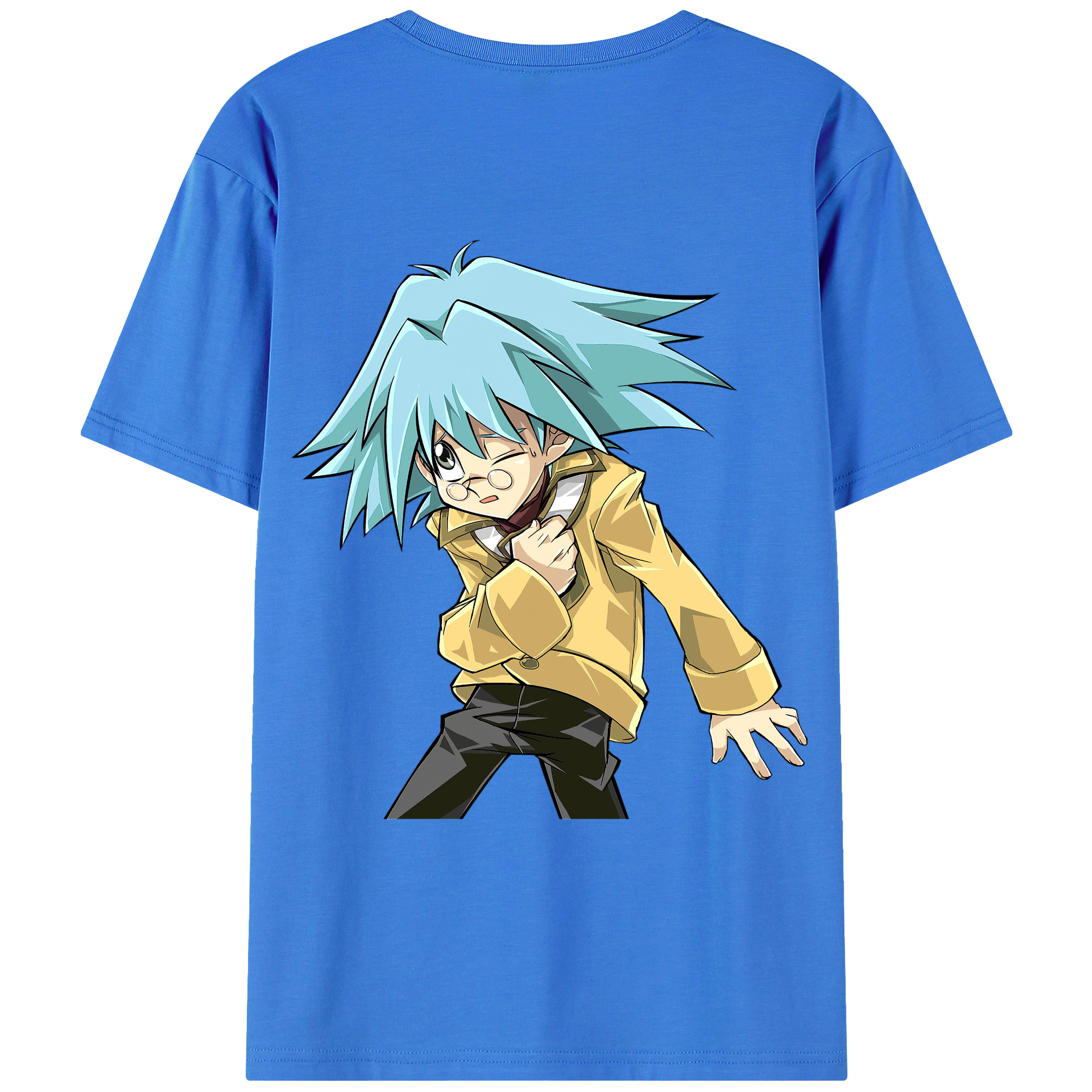 （画像用） 遊☆戯☆王 Yu-Gi-Oh! 綿100％ メンズ半袖Tシャツ（バックプリント） 通気性