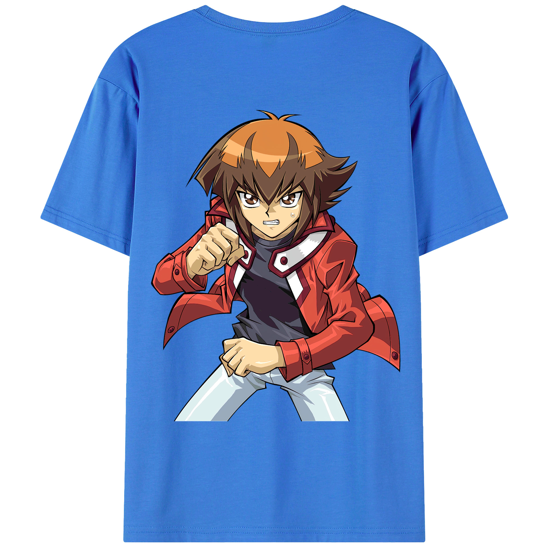 （画像用） 遊☆戯☆王 Yu-Gi-Oh! 綿100％ メンズ半袖Tシャツ（バックプリント） 通気性