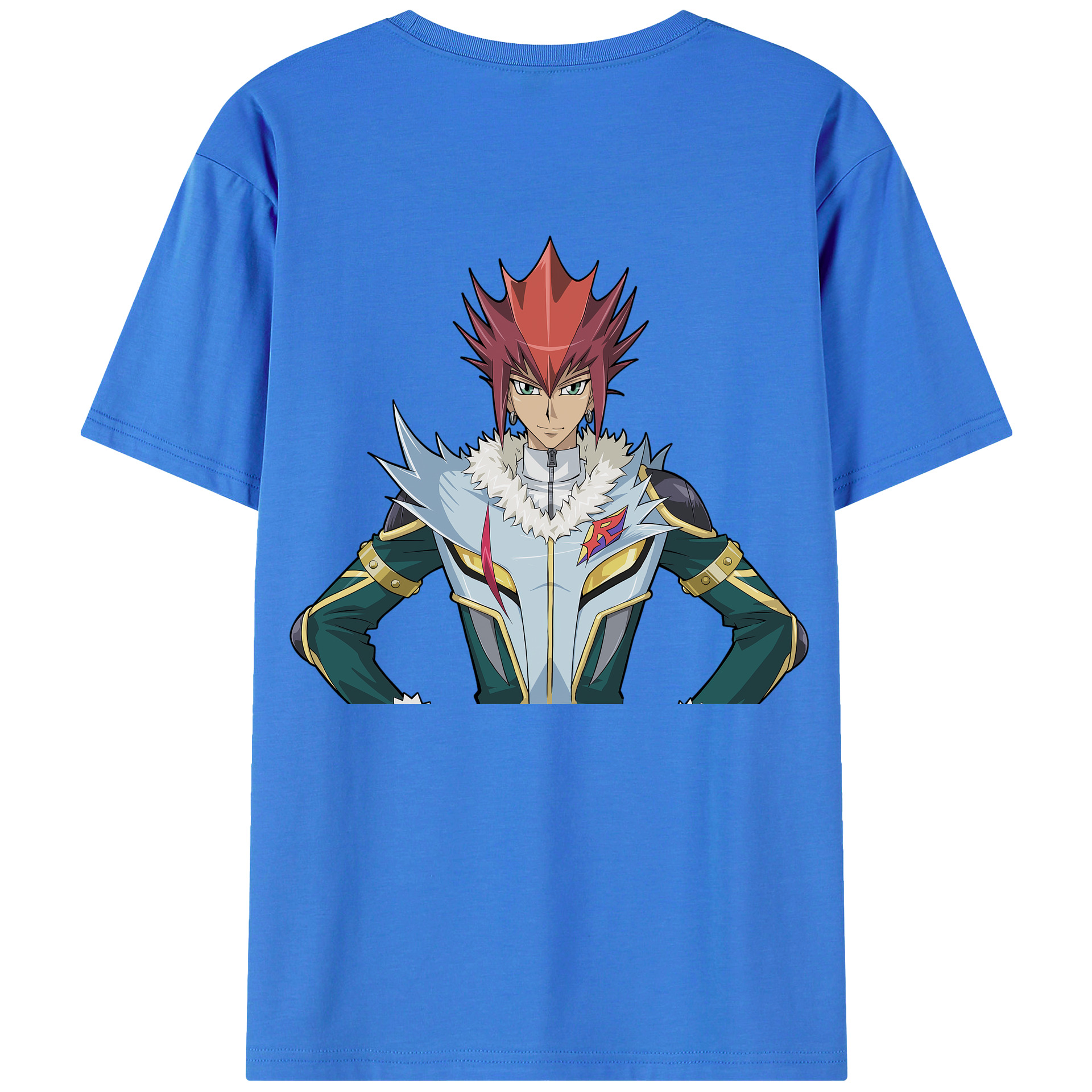 （画像用） 遊☆戯☆王 Yu-Gi-Oh! 綿100％ メンズ半袖Tシャツ（バックプリント） 通気性