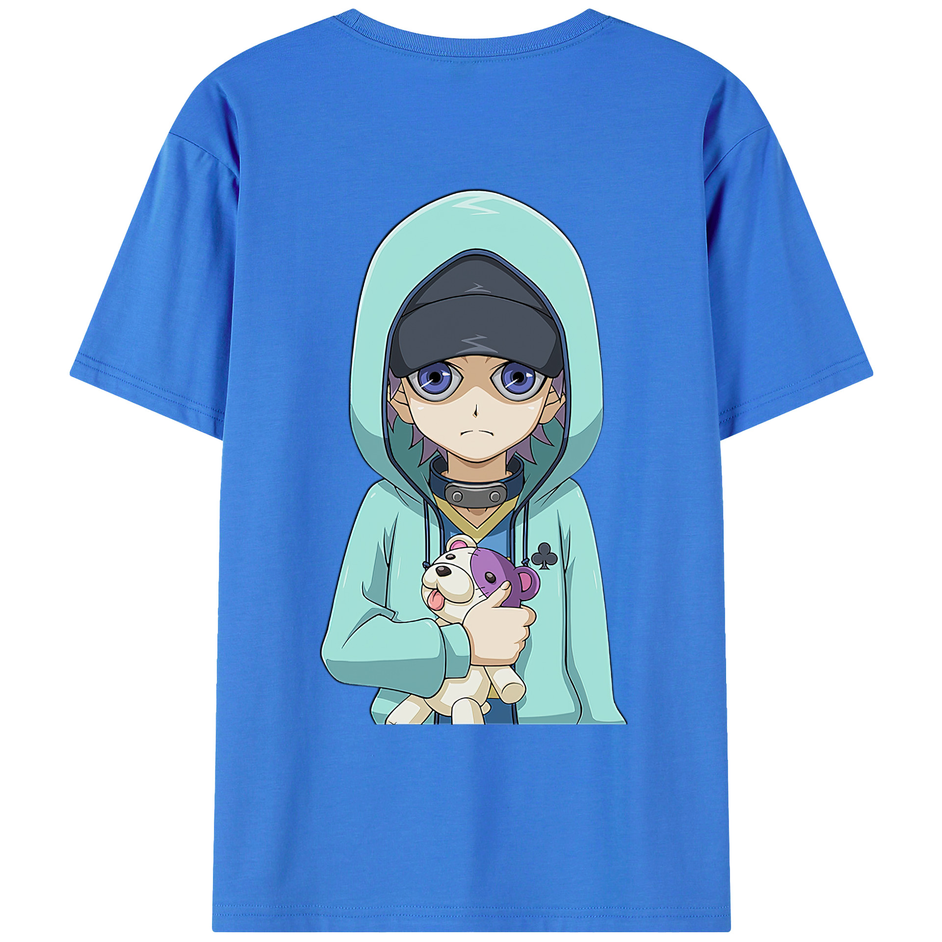 （画像用） 遊☆戯☆王 Yu-Gi-Oh! 綿100％ メンズ半袖Tシャツ（バックプリント） 通気性