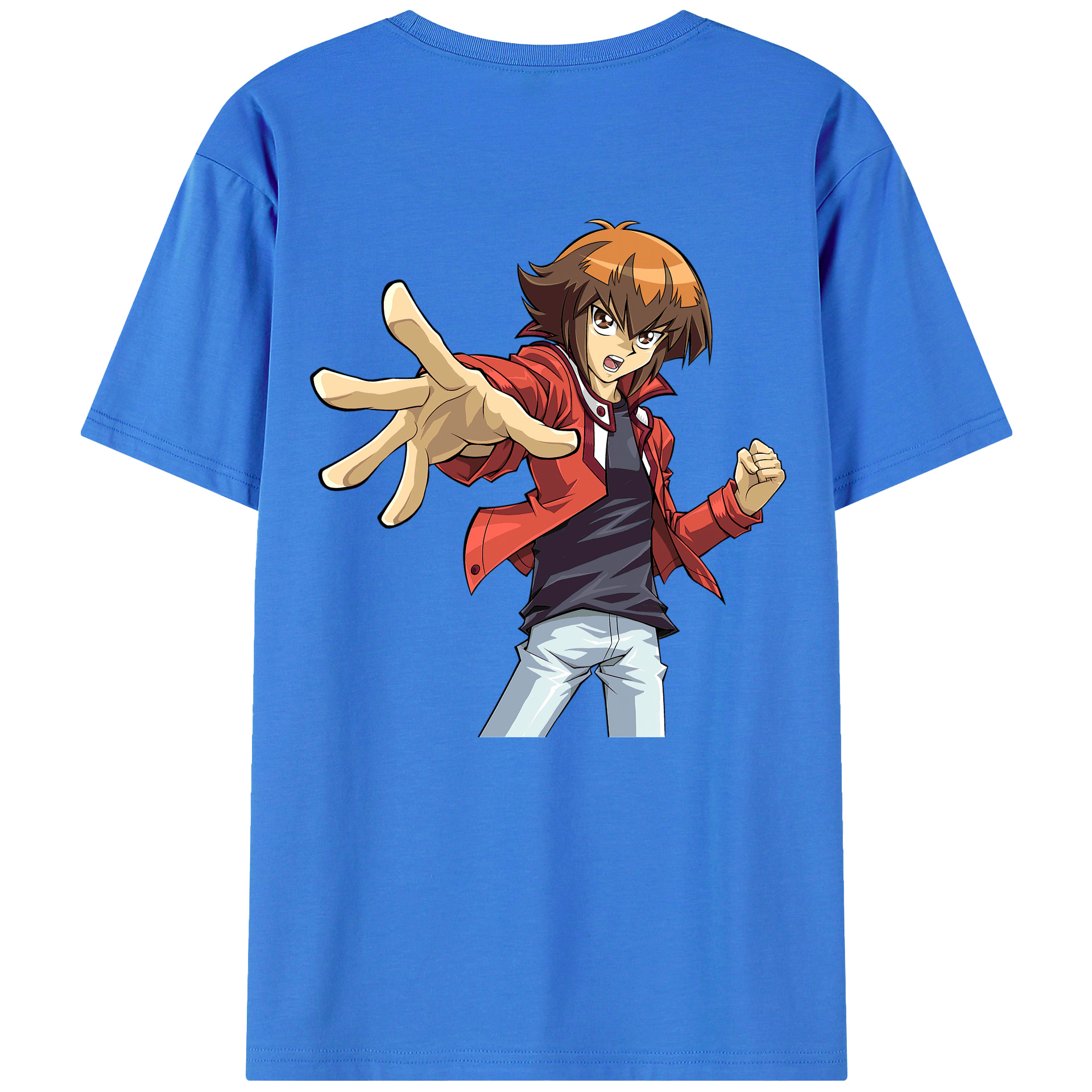 （画像用） 遊☆戯☆王 Yu-Gi-Oh! 綿100％ メンズ半袖Tシャツ（バックプリント） 通気性